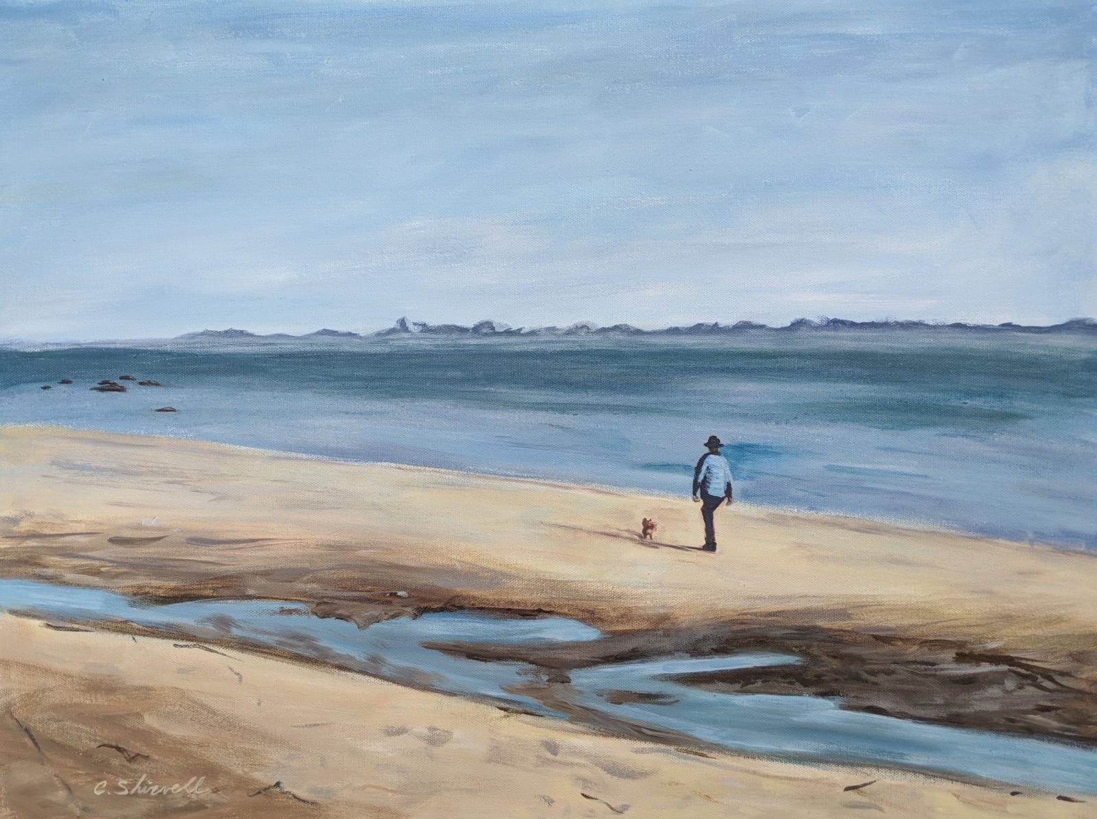 landscape realism acrylic painting