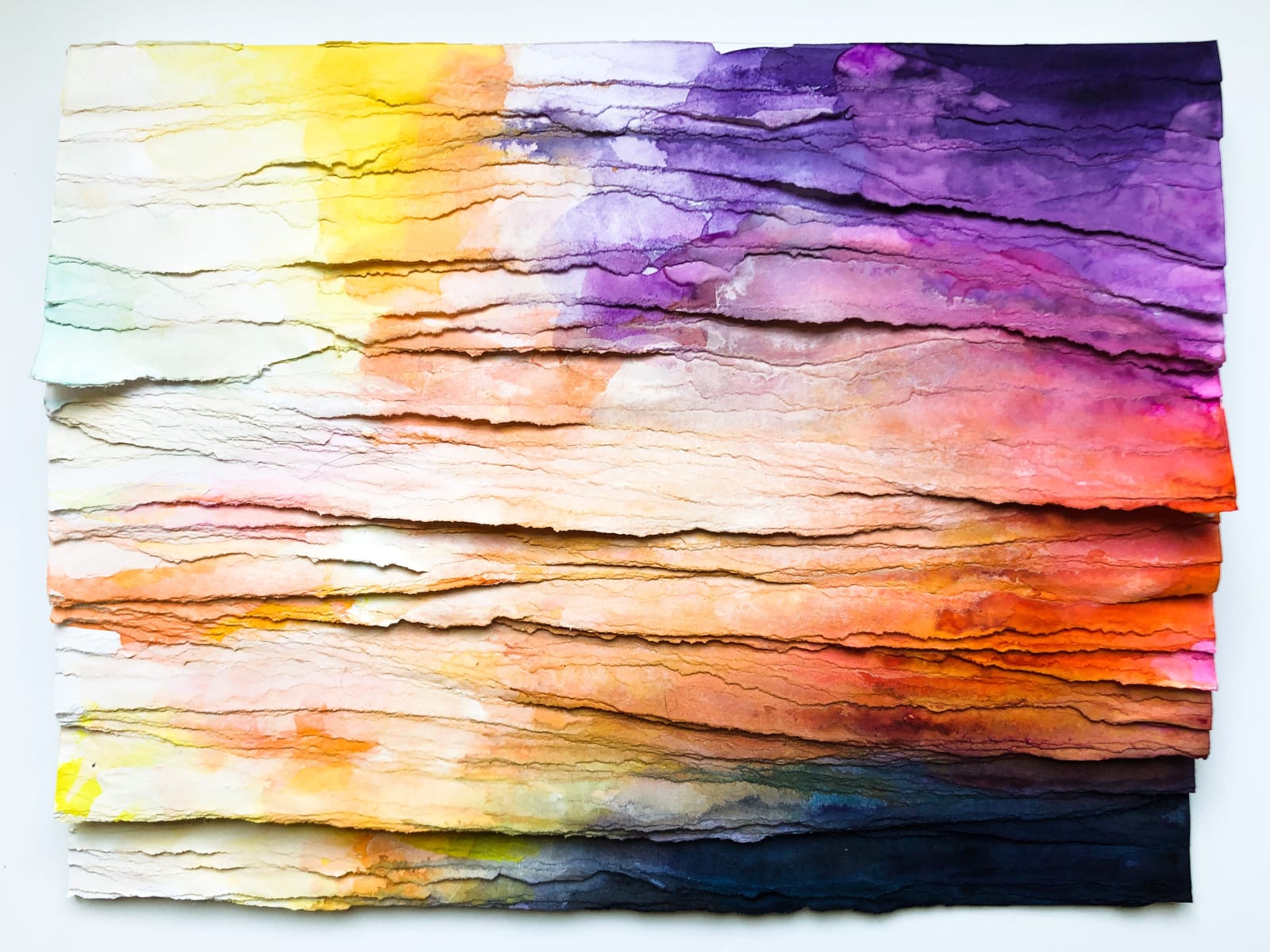 Abstract watercolor work