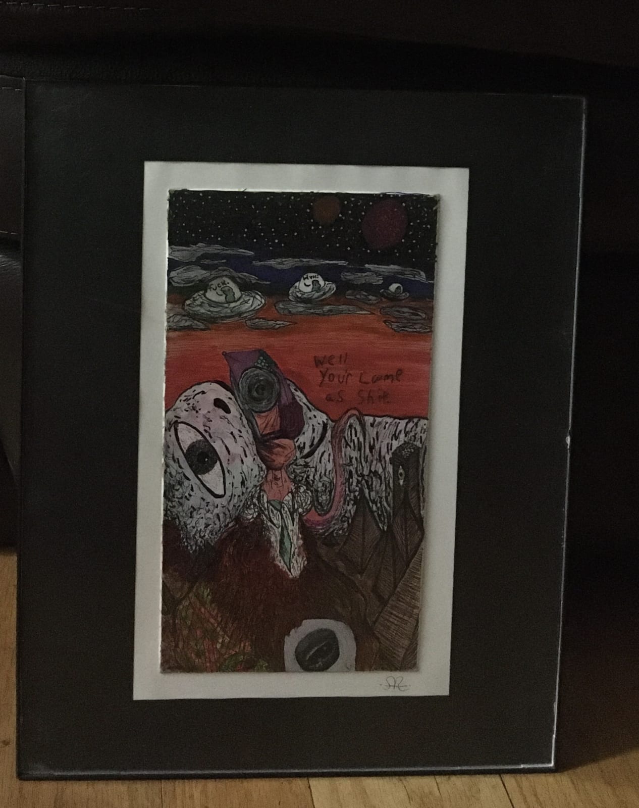 Pen and marker drawing