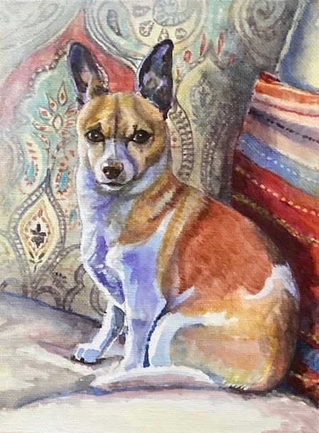Painting of a dog