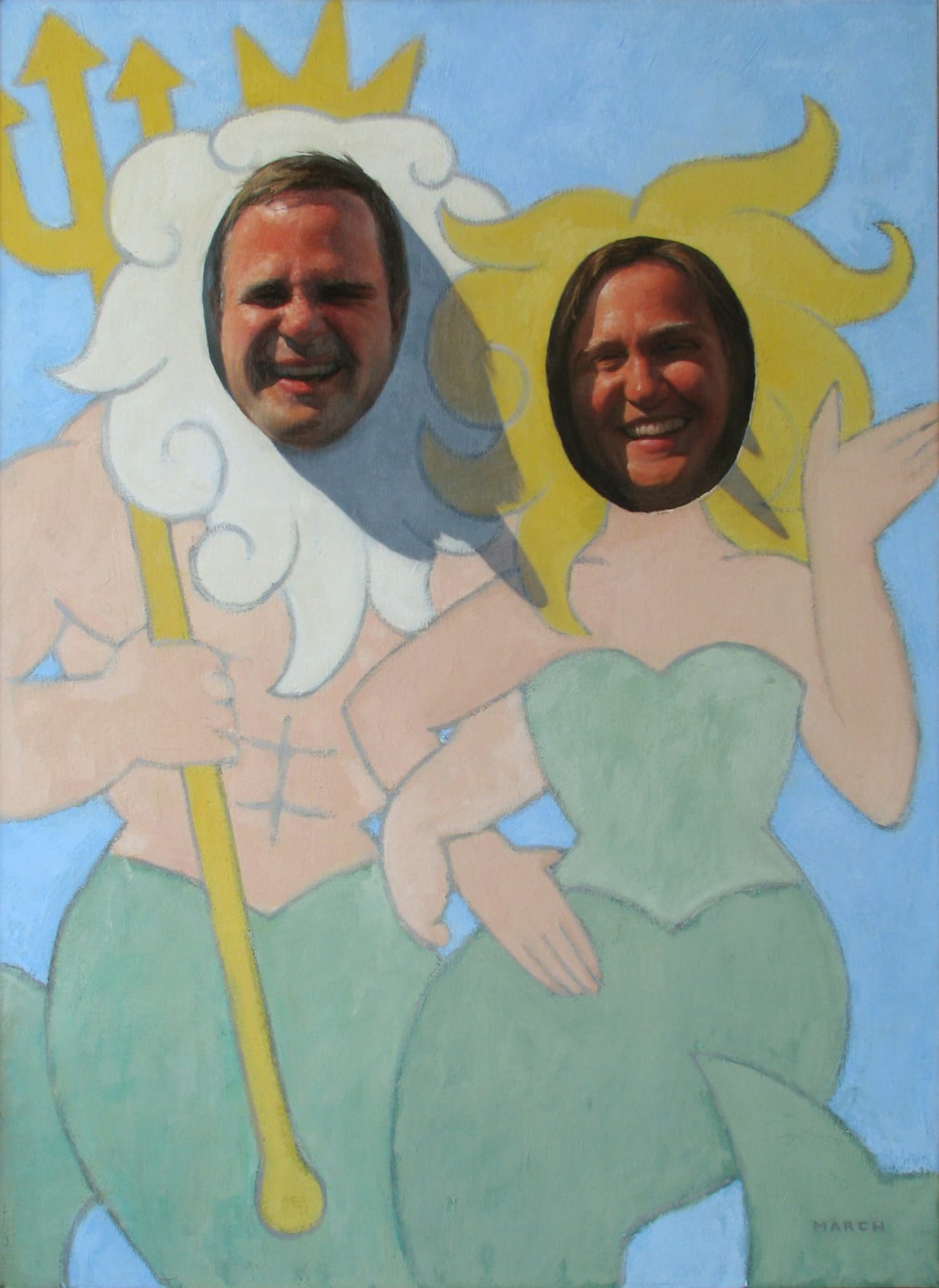 Painting of two figures
