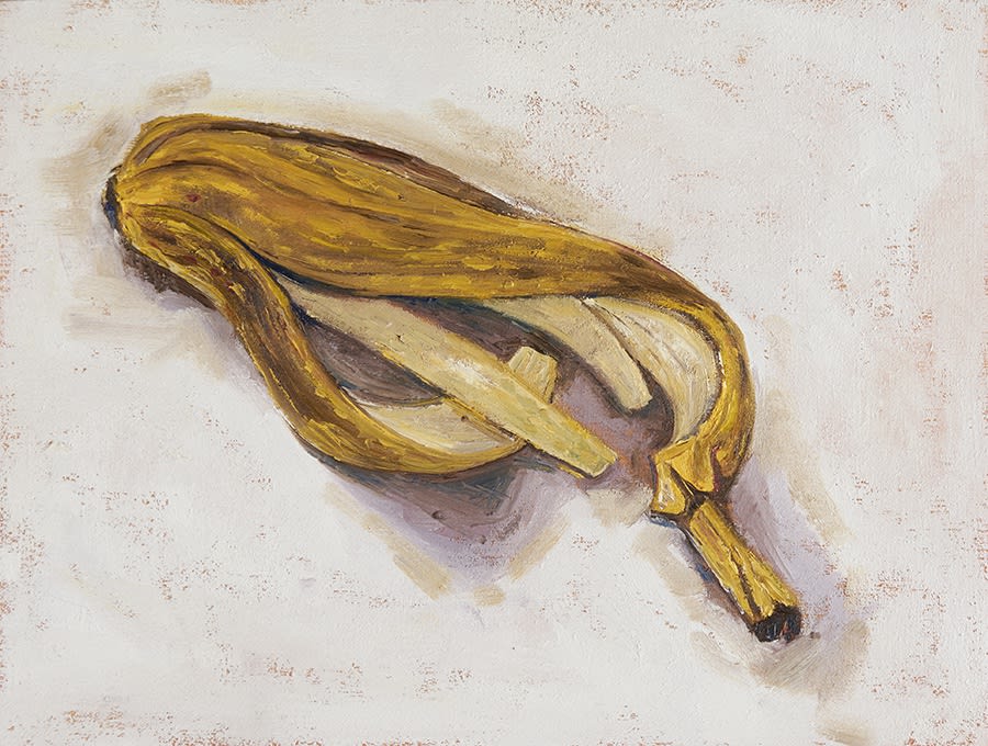 banana peel oil painting