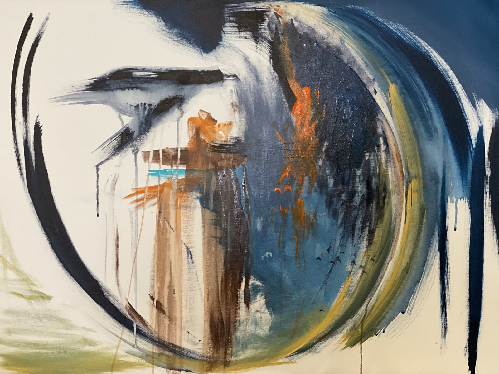 abstract acrylic painting