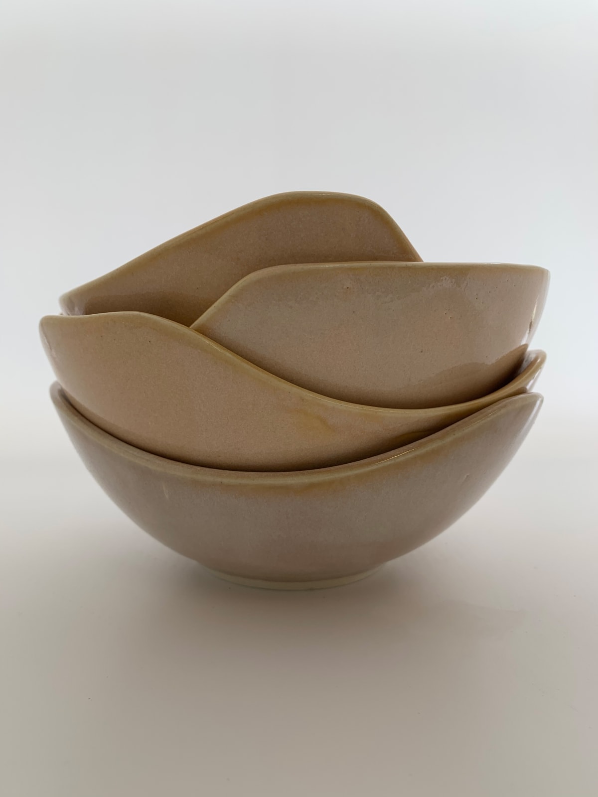 Series of four porcelain bowls