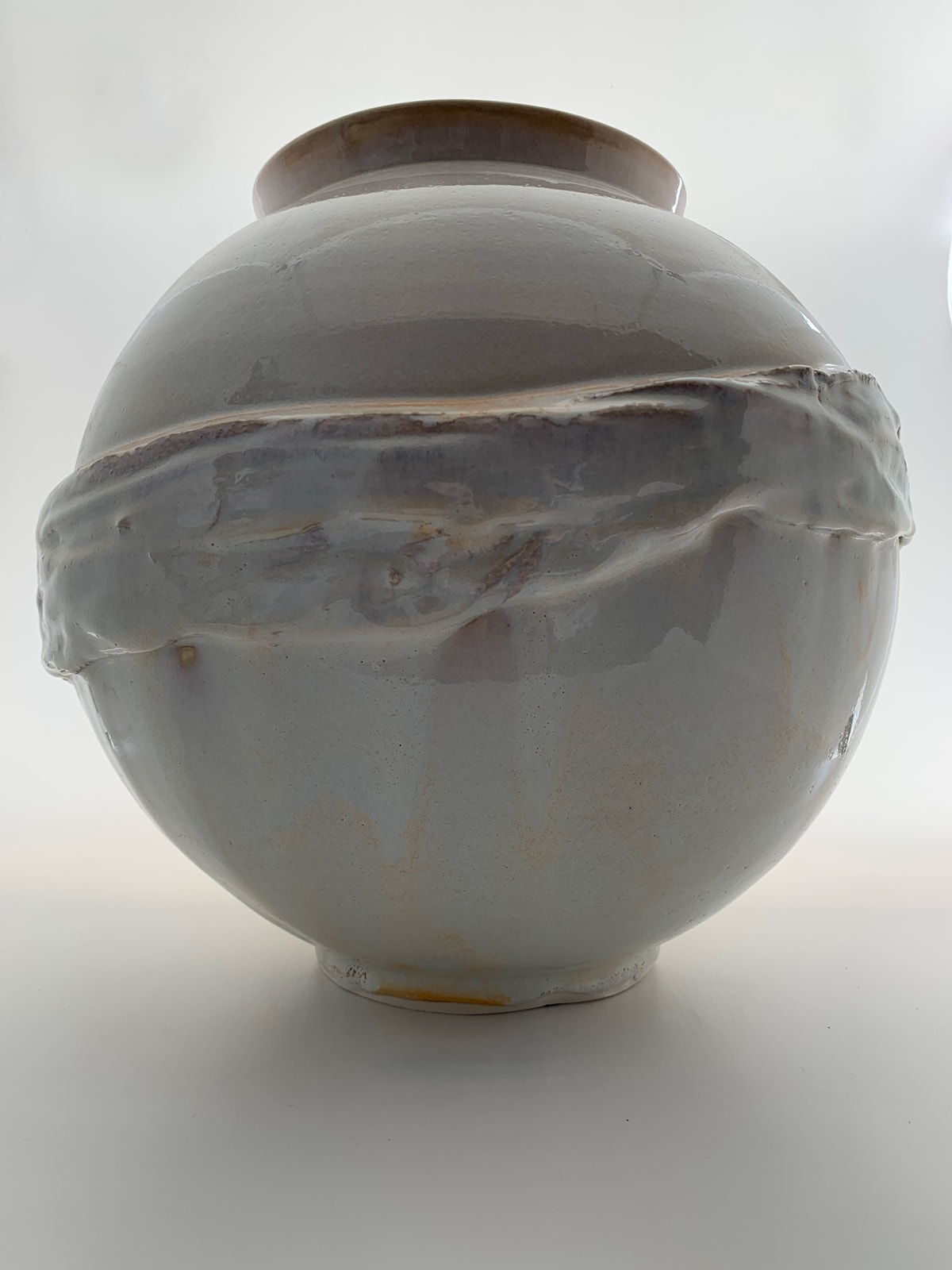 Penelope Van Grinsven, Opulescent Wrapped Moon Jar, 2020
