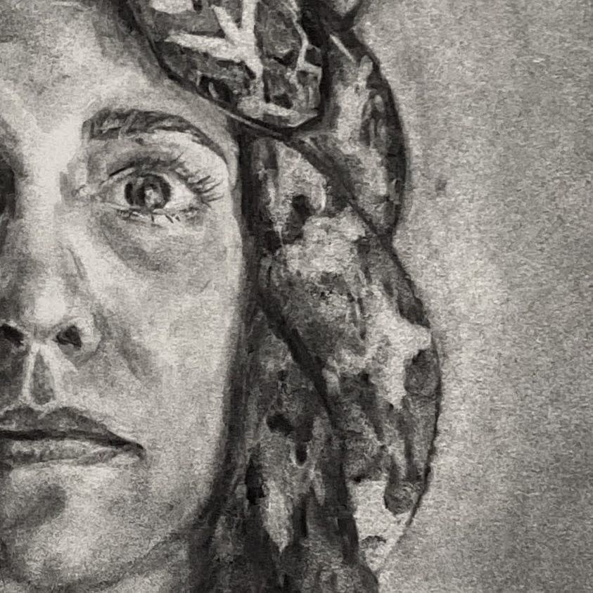 Melissa Gold Fournier, Self-Portrait as Gorgon I, 2020