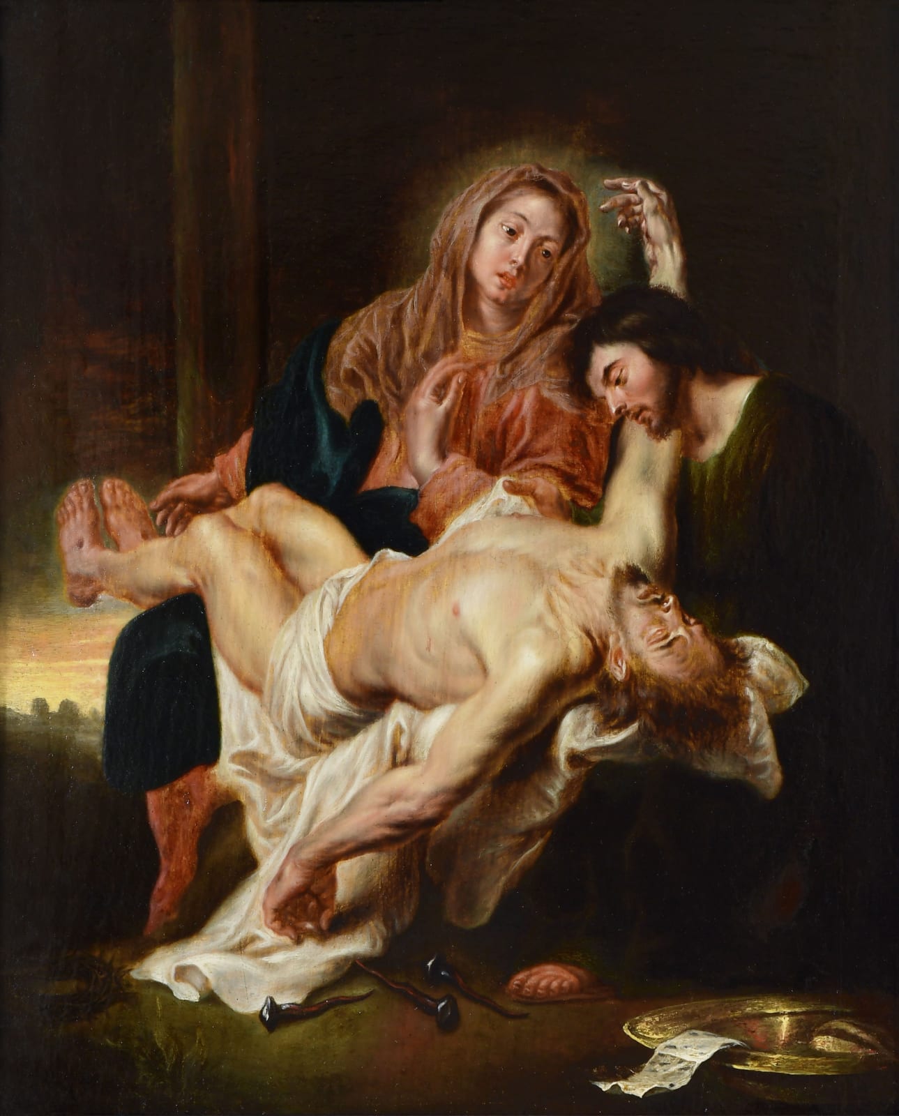 Cornelis Schut (Antwerp 1597 - 1655), The Pièta with Saint John the Evangelist