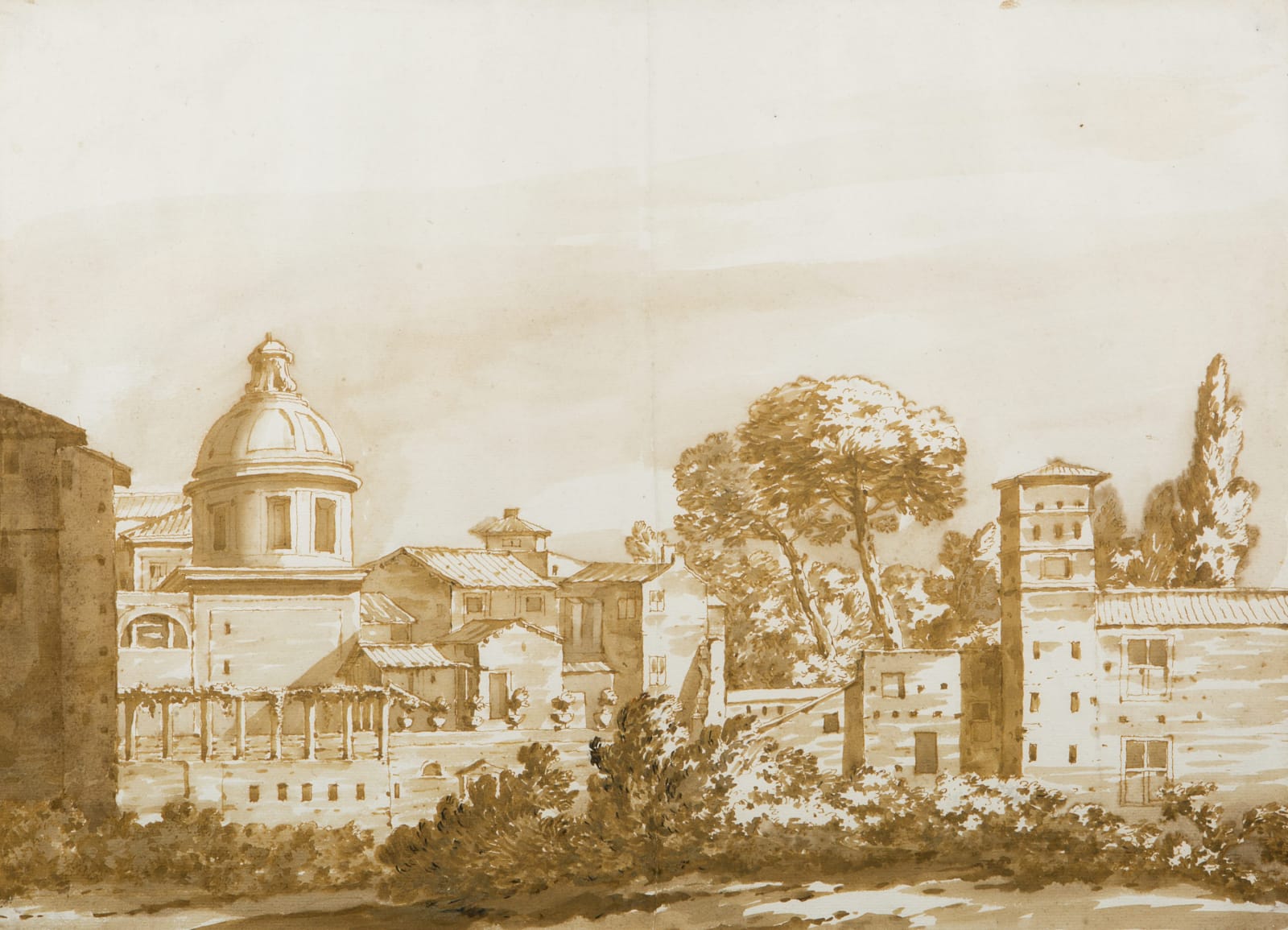 Jacob van der Ulft (Gorinchem 1621 - 1689 Noordwijk), An Italianate Townscape