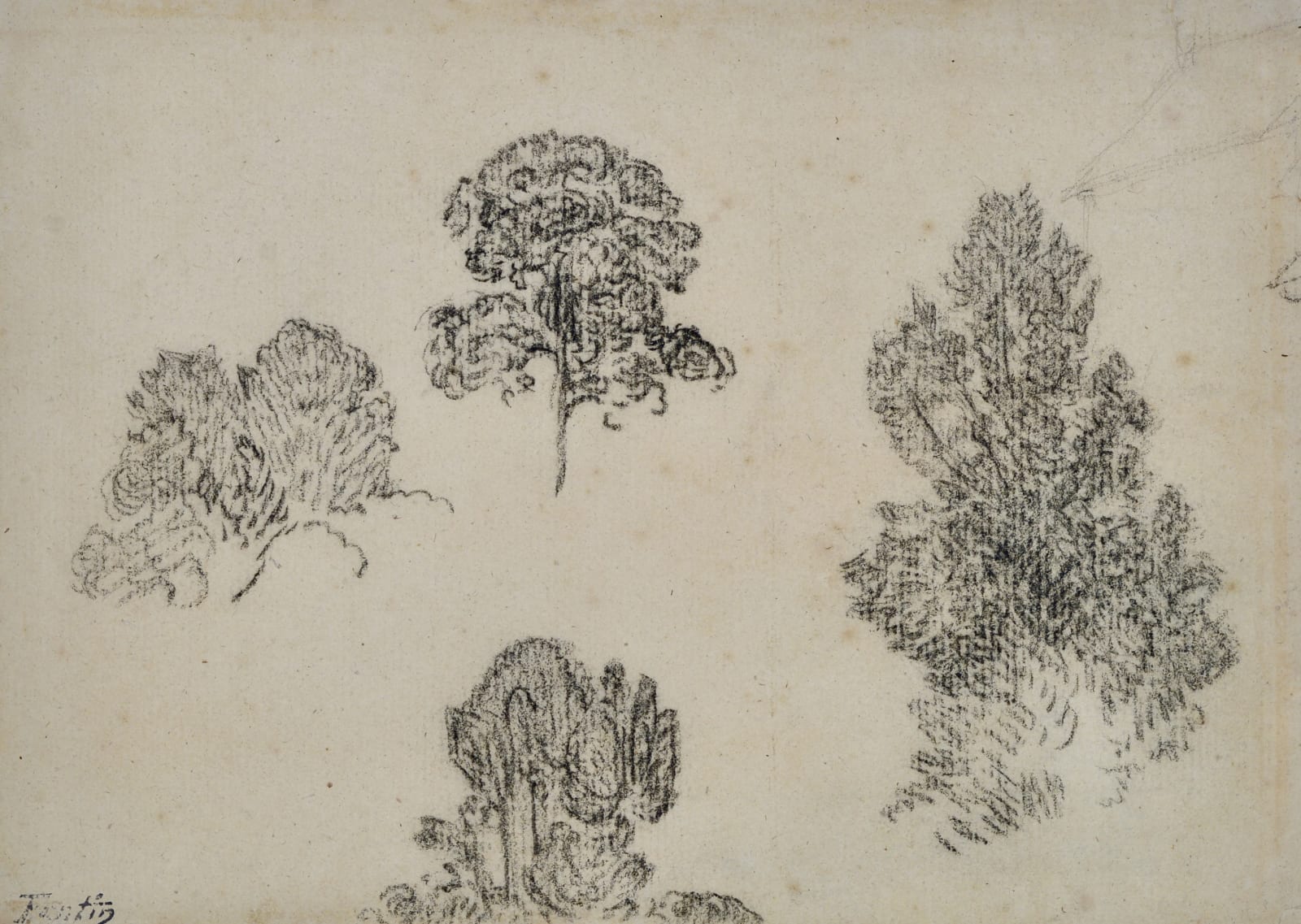 Henri Fantin-Latour (Grenoble 1836-1904 Buré), Studies of Trees