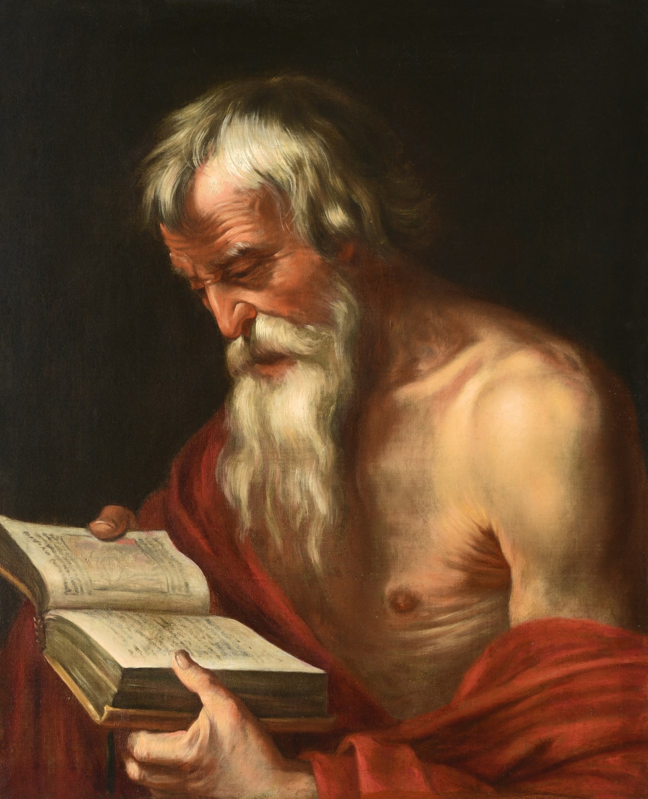 Artus Wolffort (Antwerp 1581 - 1641), Saint Jerome reading
