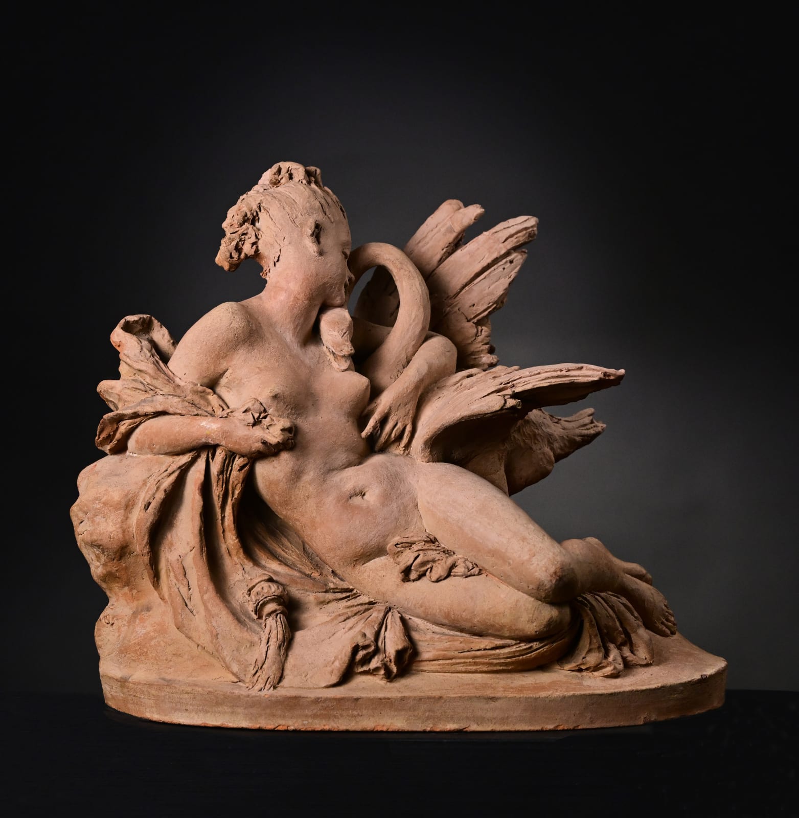 Jacques de Braekeleer (Antwerp 1823 - 1906), Leda and the Swan