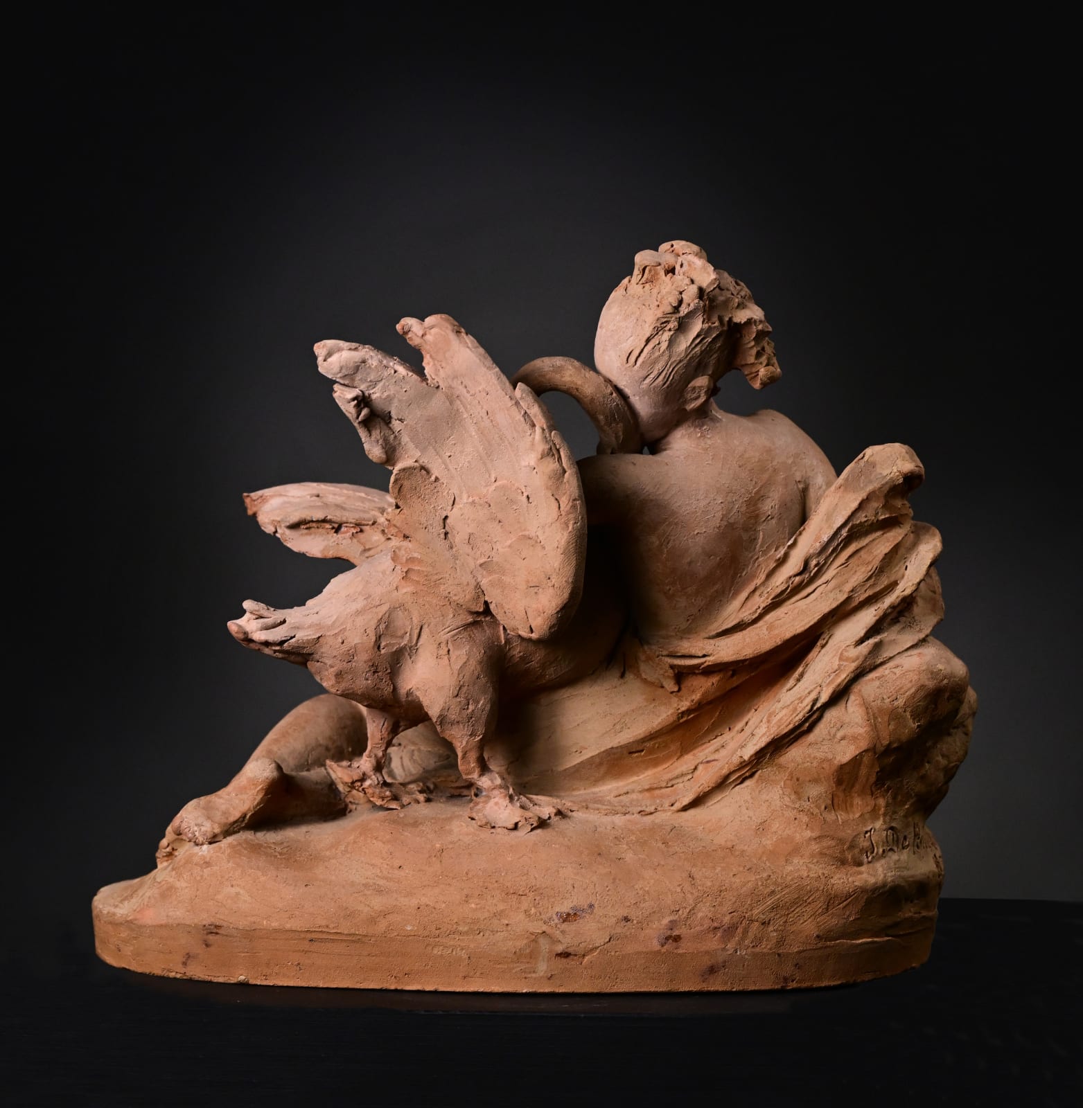 Jacques de Braekeleer (Antwerp 1823 - 1906), Leda and the Swan