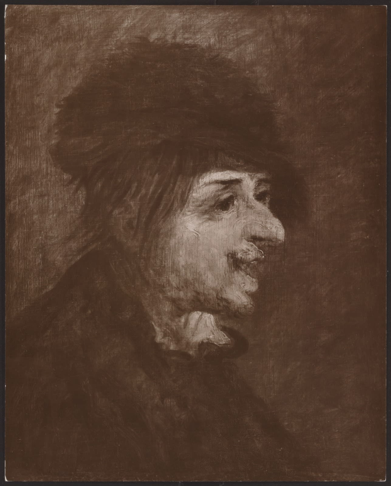 Joos van Craesbeeck (Neerlinter ca. 1605/6 - ca. 1660 Brussels), A Tronie of a Man in a Hat