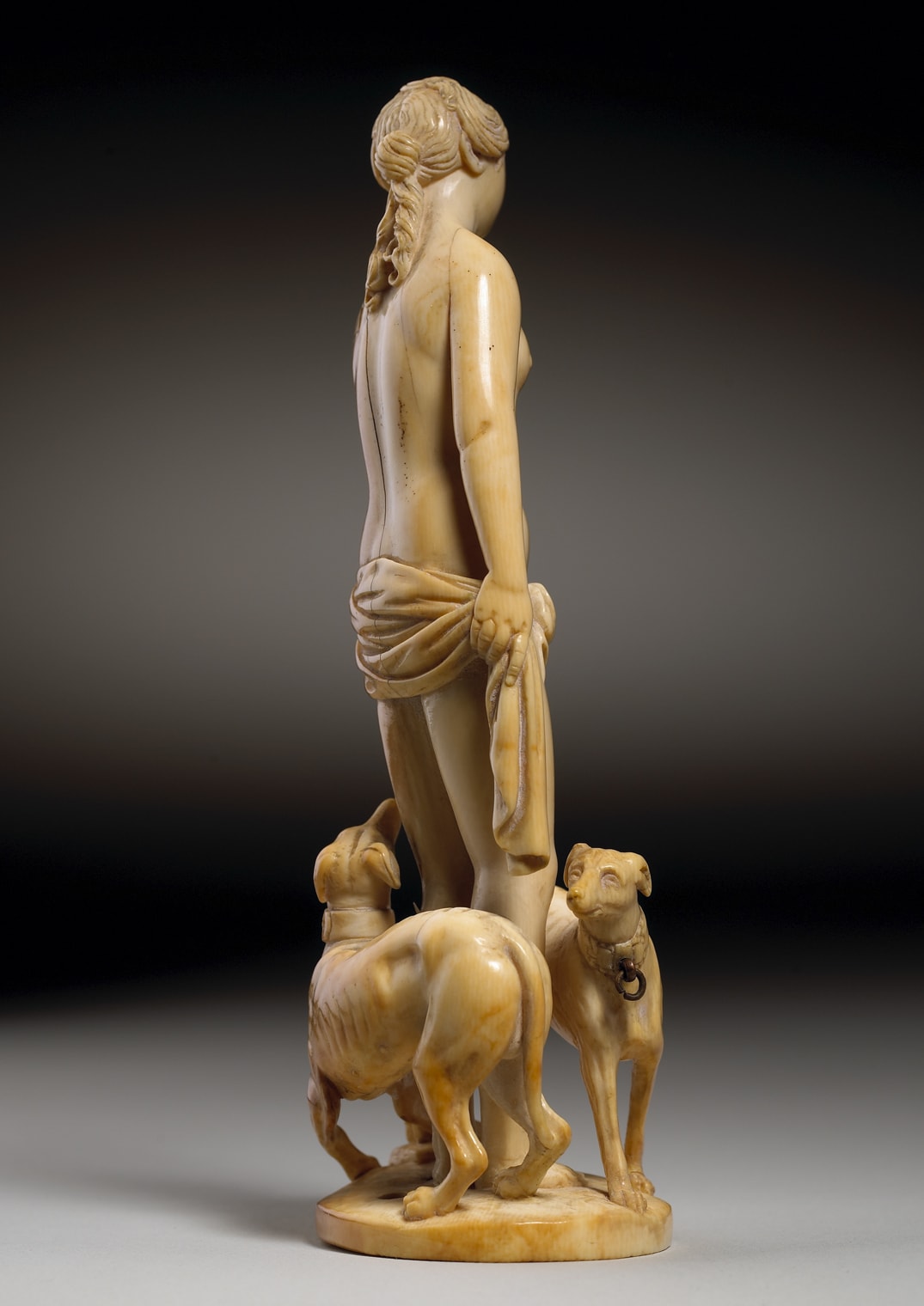 Leonhard Kern (Forchtenberg 1588 - 1662 Schwäbisch Hall) (workshop), Diana and her hunting Dogs