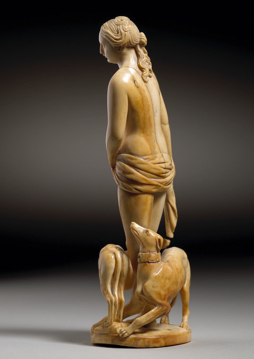 Leonhard Kern (Forchtenberg 1588 - 1662 Schwäbisch Hall) (workshop), Diana and her hunting Dogs