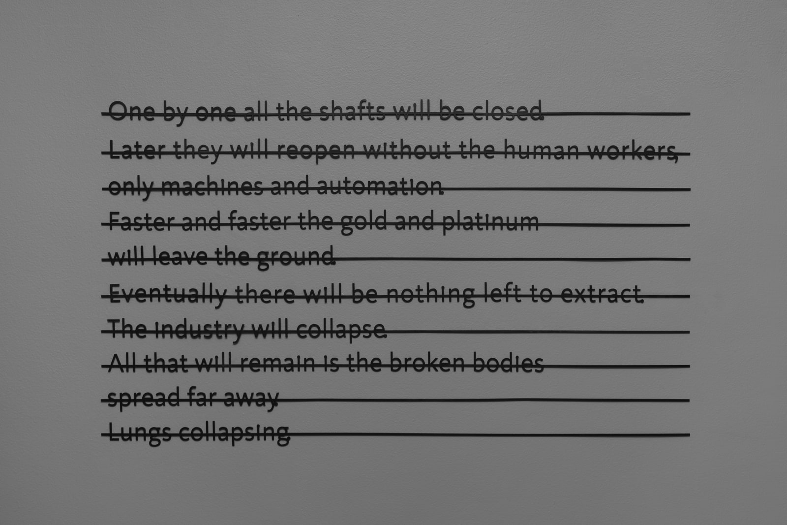 One by one all the shafts will be closed, 2021