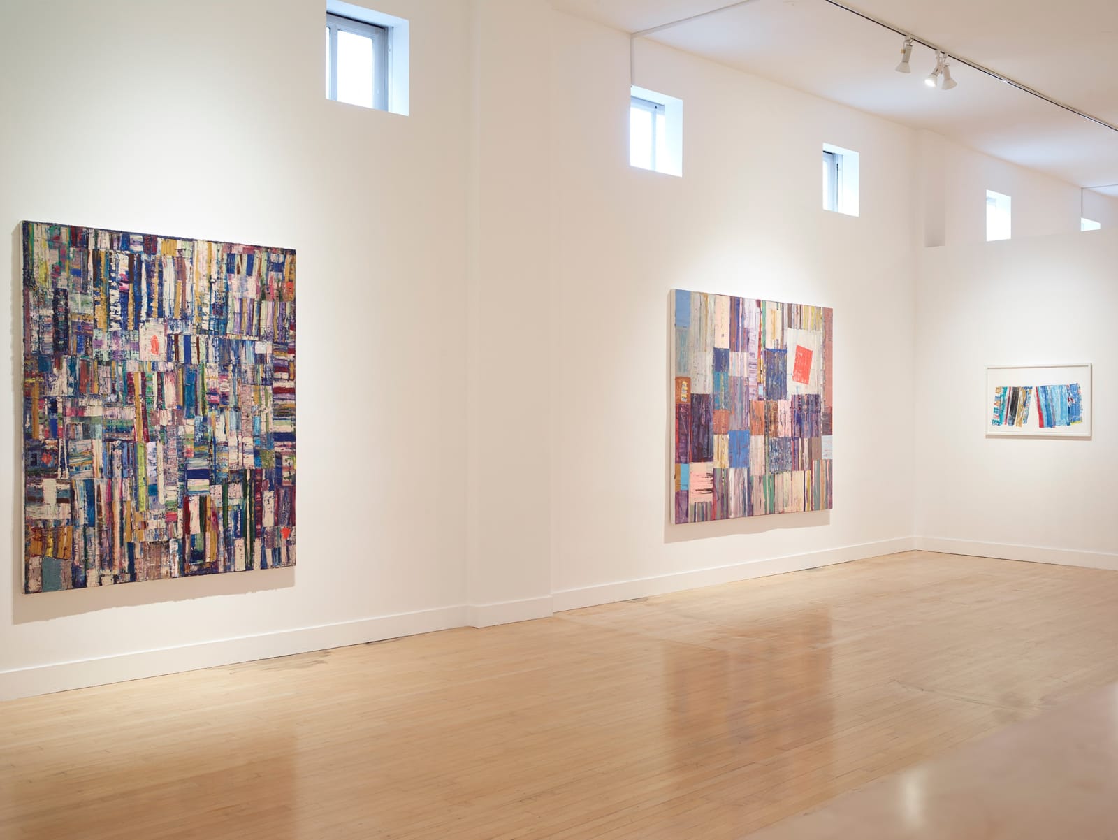 Installation view of Mike Henderson: Parallel Spaces, September 7 - October 28, 2017 at Haines Gallery, San Francisco Photo: Robert Divers Herrick
