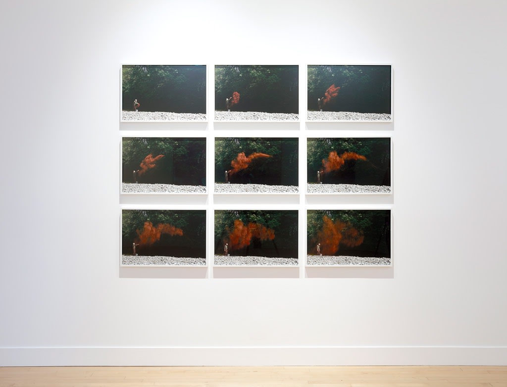 Installation view of Andy Goldsworthy: Drawing Water Standing Still, June 1 - September 2, 2017 at Haines Gallery, San Francisco Photo: Robert Divers Herrick