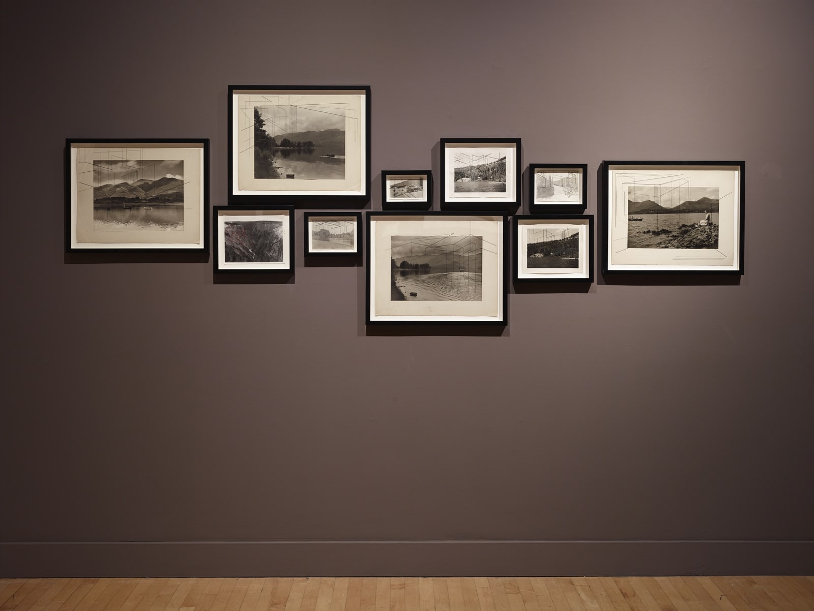 Installation view of Maurizio Anzeri: Lay it on the Line, January 6 - February 25, 2017 at Haines Gallery, San Francisco Photo: Robert Divers Herrick
