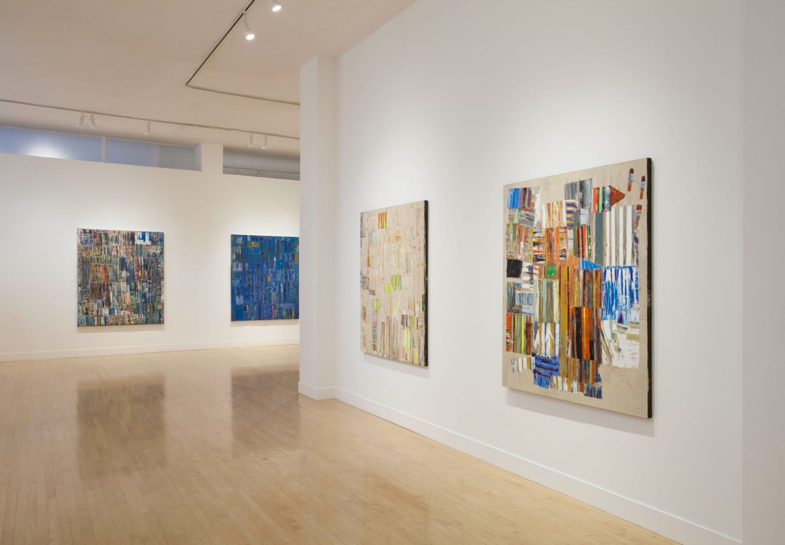 Installation view of Mike Henderson: Traces of Places, May 1 - June 28, 2014 at Haines Gallery, San Francisco
