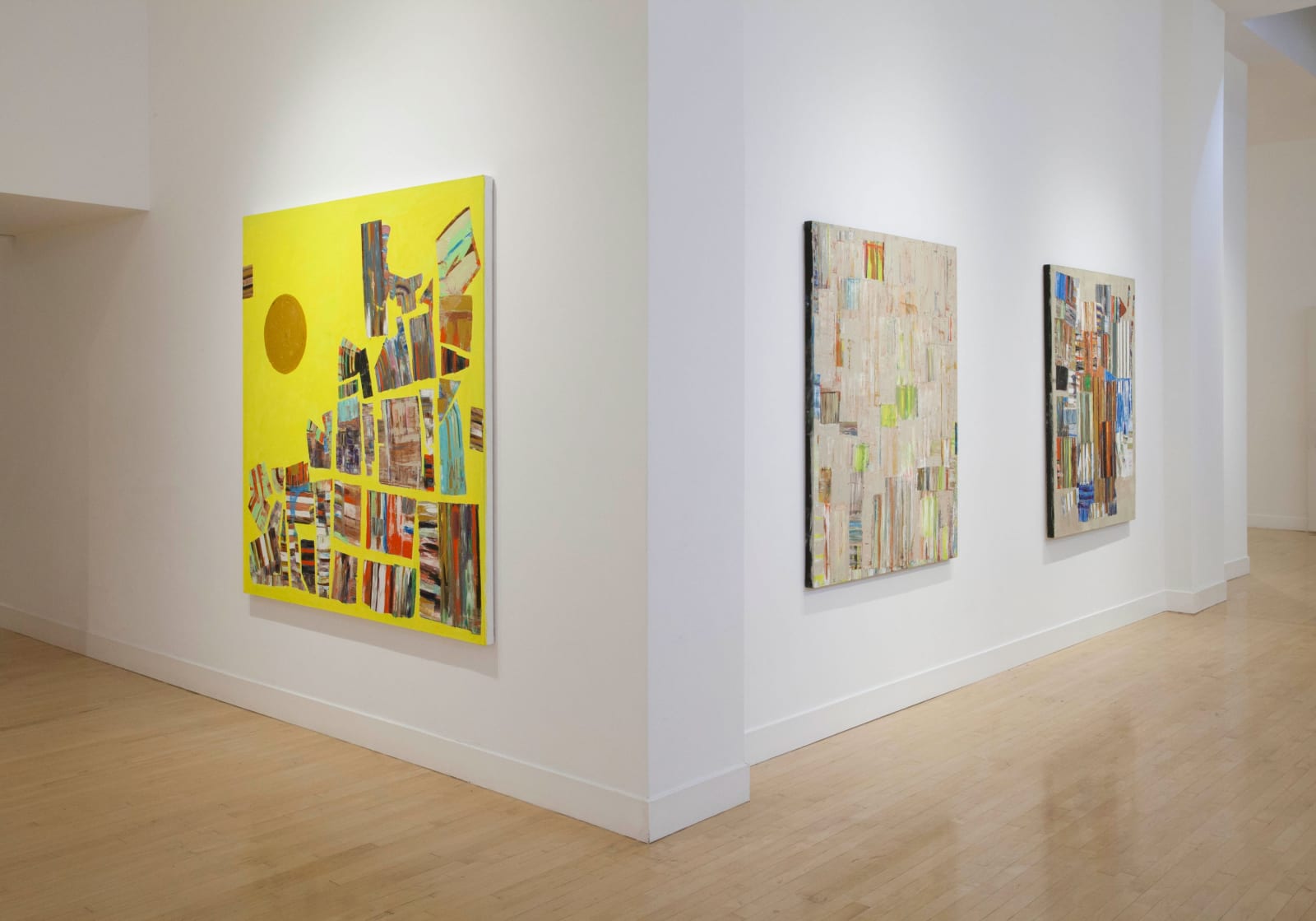 Installation view of Mike Henderson: Traces of Places, May 1 - June 28, 2014 at Haines Gallery, San Francisco
