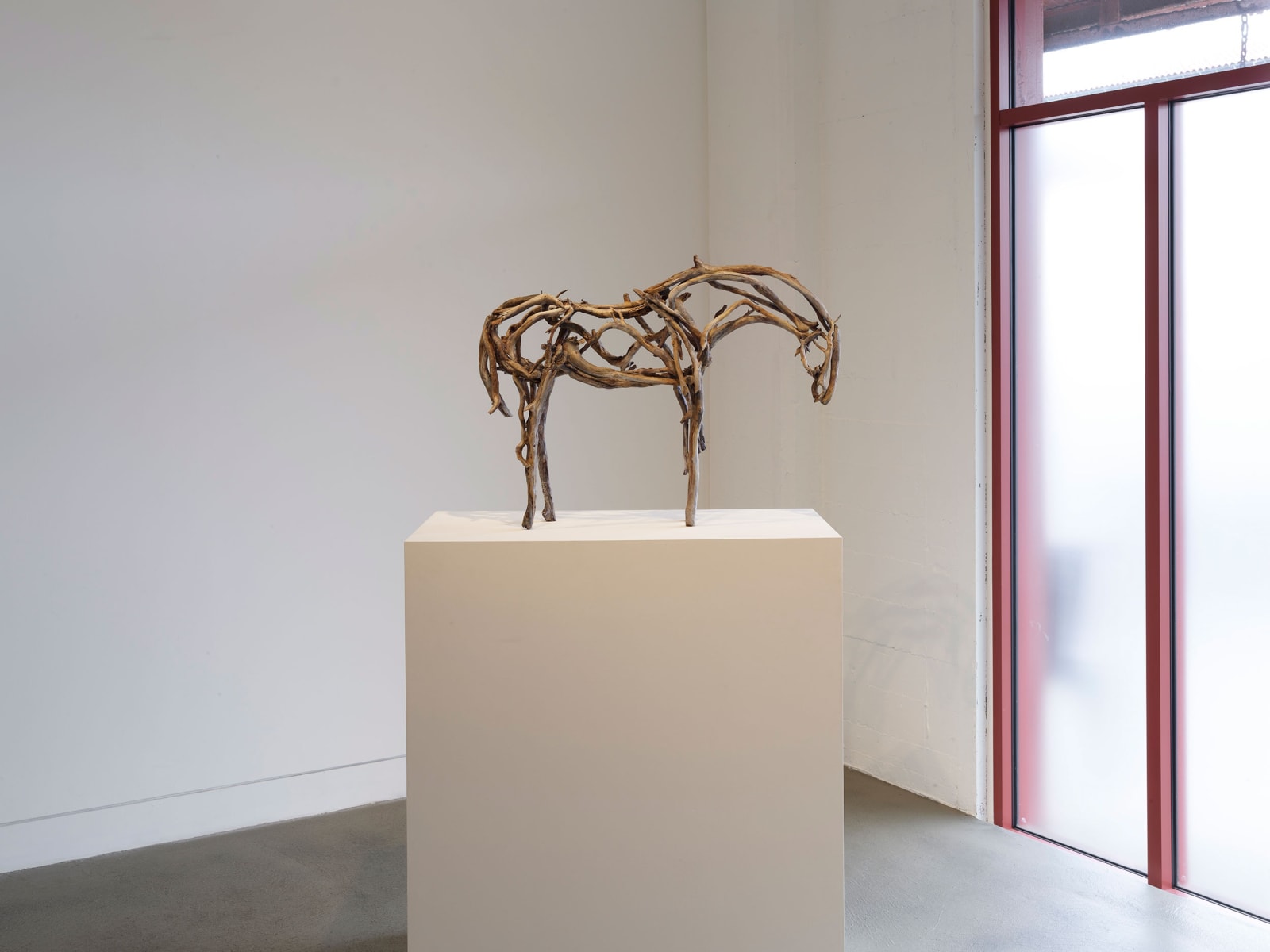 Installation view of Deborah Butterfield: New Sculpture, September 6 - November 9, 2024 at Haines Gallery, San Francisco Photo: Robert Divers Herrick