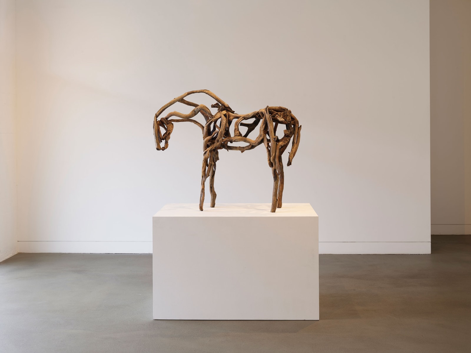 Installation view of Deborah Butterfield: New Sculpture, September 6 - November 9, 2024 at Haines Gallery, San Francisco Photo: Robert Divers Herrick