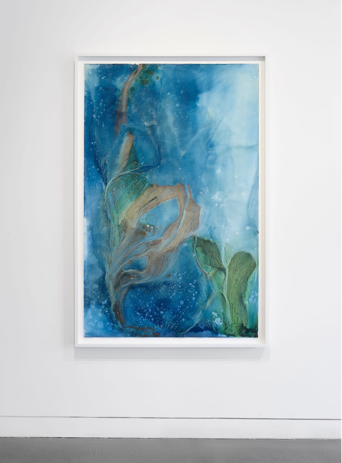 Installation view of Meghann Riepenhoff: State Shift, January 22 - March 15, 2025 at Haines Gallery, San Francisco, CA Photo: Robert Divers Herrick