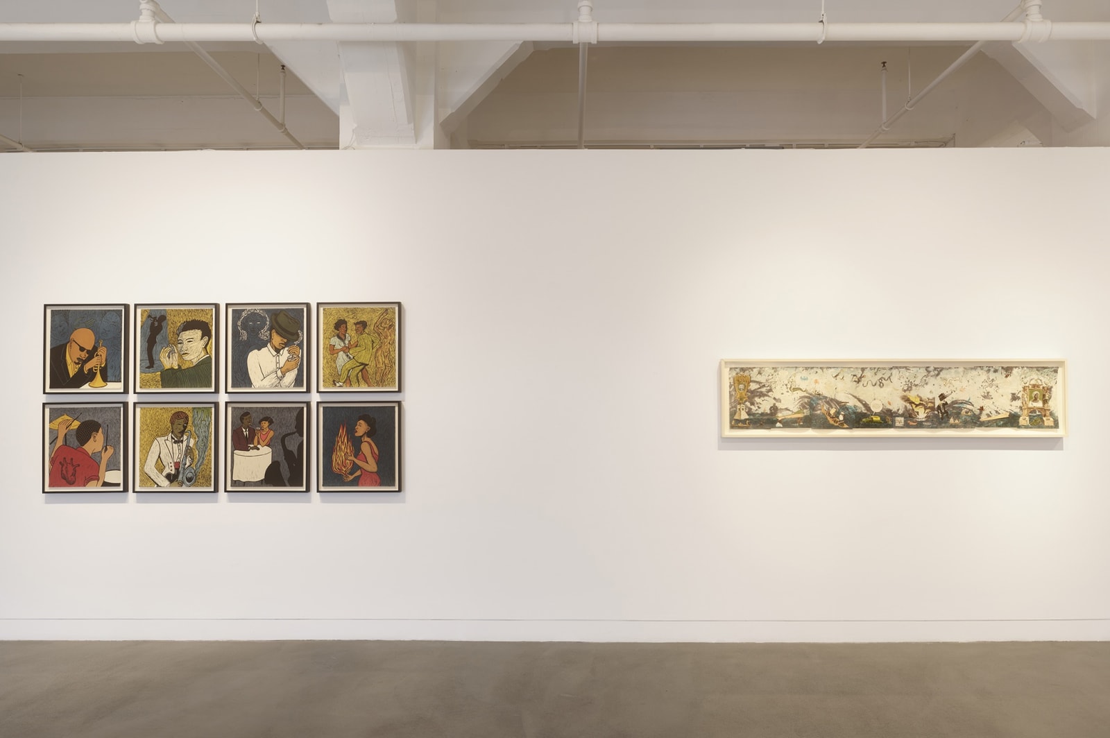 Installation view of A New Chapter: Arion Press at Haines, November 16, 2024 - January 11, 2025 at Haines Gallery, San Francisco, CA Photo: Robert Divers Herrick