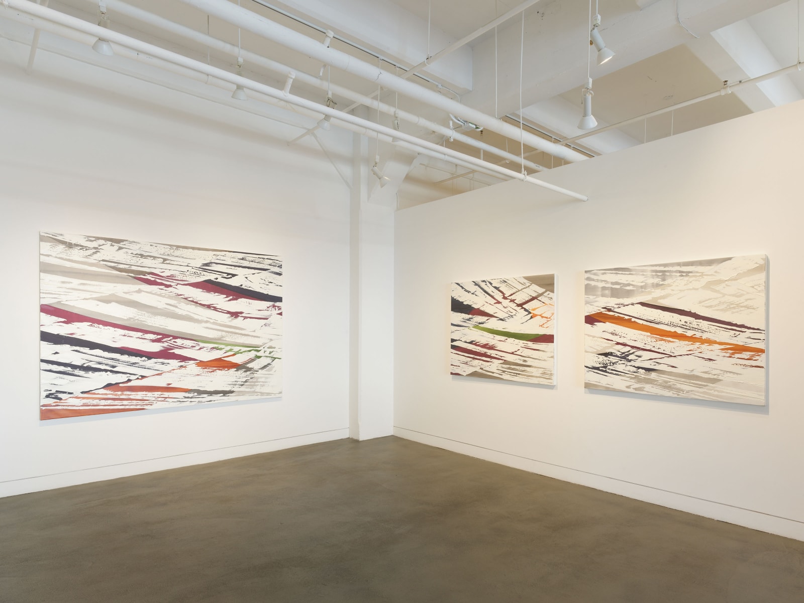 Installation view of Ricardo Mazal: Pilgrimages, March 22 - April 26, 2025 at Haines Gallery, San Francisco, CA Photo: Robert Divers Herrick