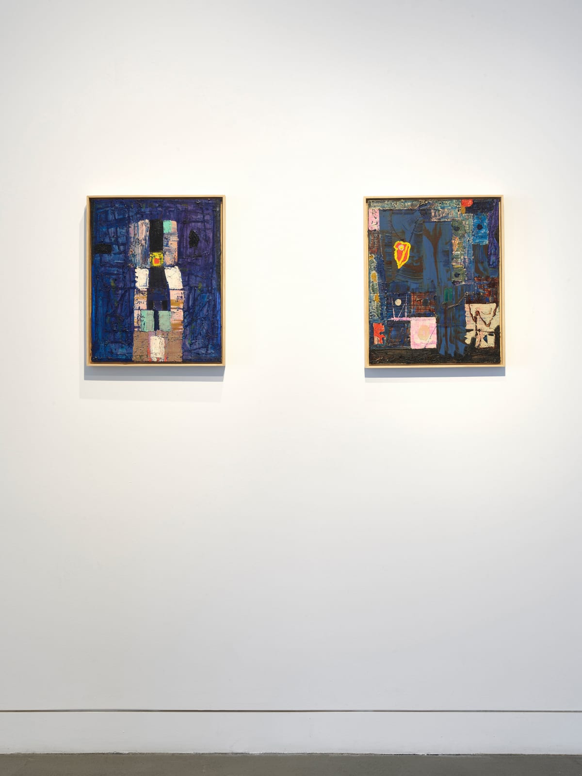 Installation view of Mike Henderson: Truth, Love, and Curiosity, September 11 - October 25, 2025 at Haines Gallery, San Francisco, CA Photo: Robert Divers Herrick