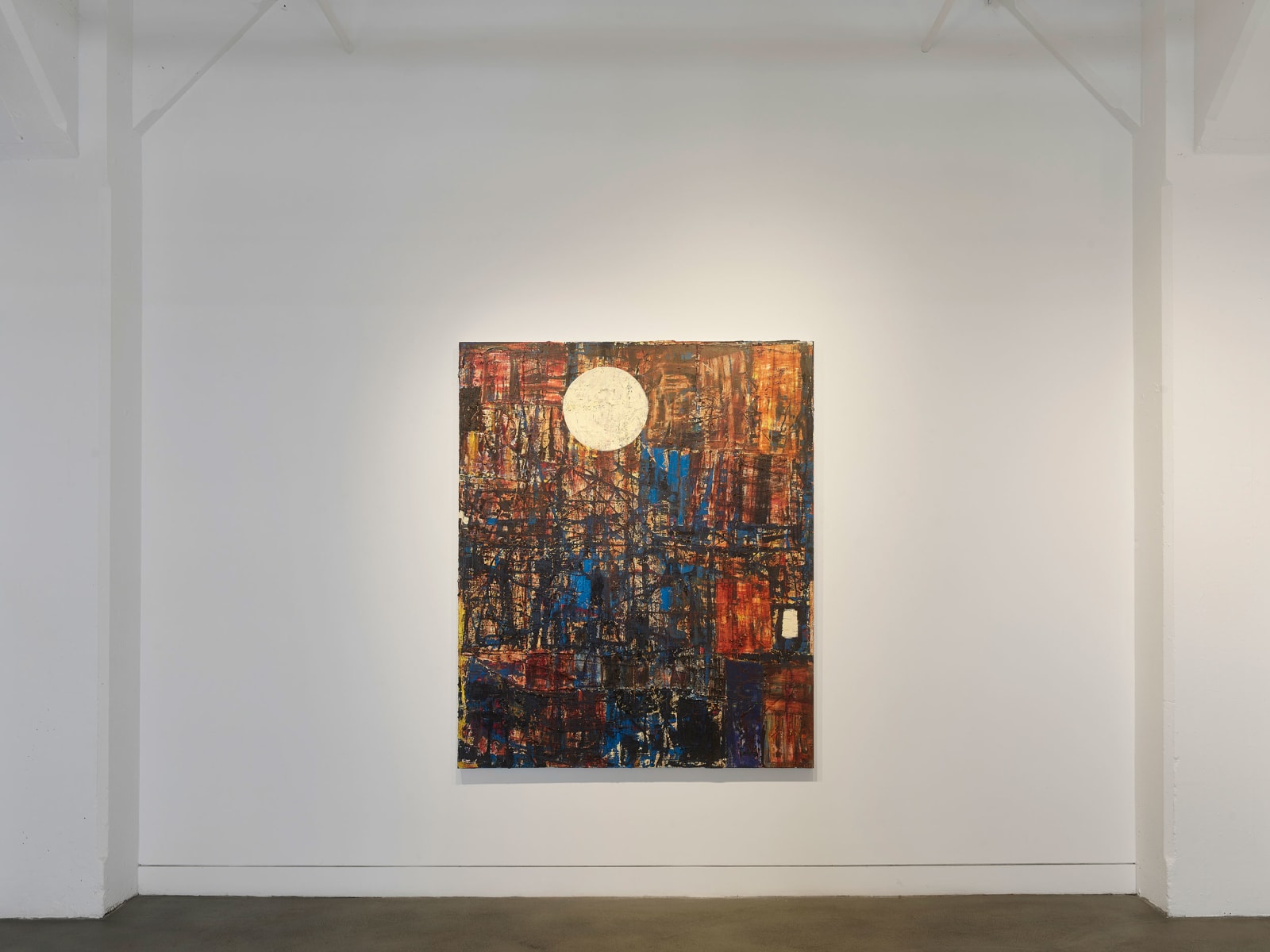 Installation view of Mike Henderson: Truth, Love, and Curiosity, September 11 - October 25, 2025 at Haines Gallery, San Francisco, CA Photo: Robert Divers Herrick