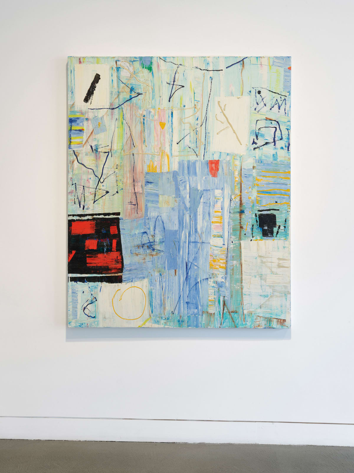 Installation view of Mike Henderson: Truth, Love, and Curiosity, September 11 - October 25, 2025 at Haines Gallery, San Francisco, CA Photo: Robert Divers Herrick