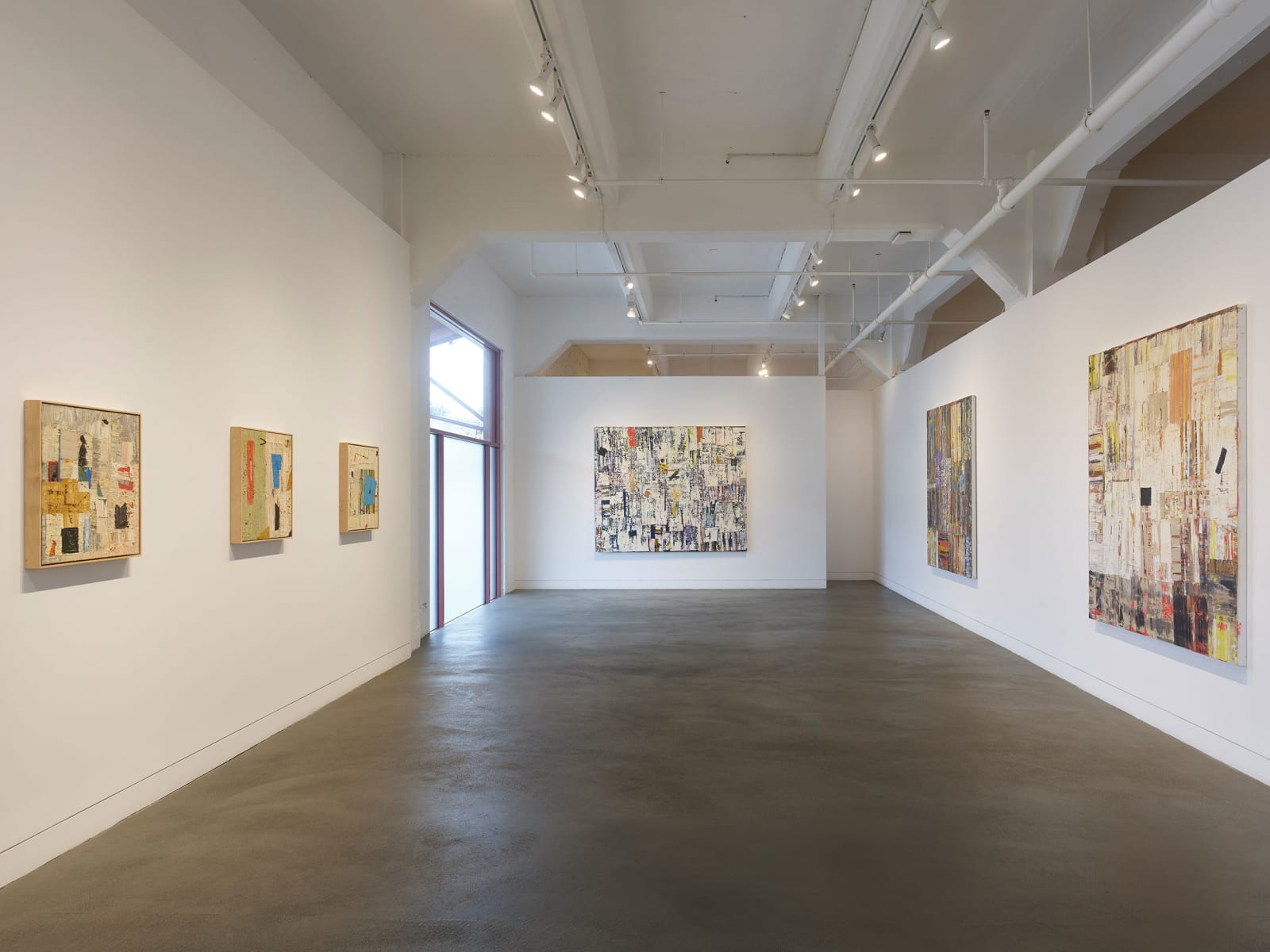 Installation view of Mike Henderson: Truth, Love, and Curiosity, September 11 - October 25, 2025 at Haines Gallery, San Francisco, CA Photo: Robert Divers Herrick