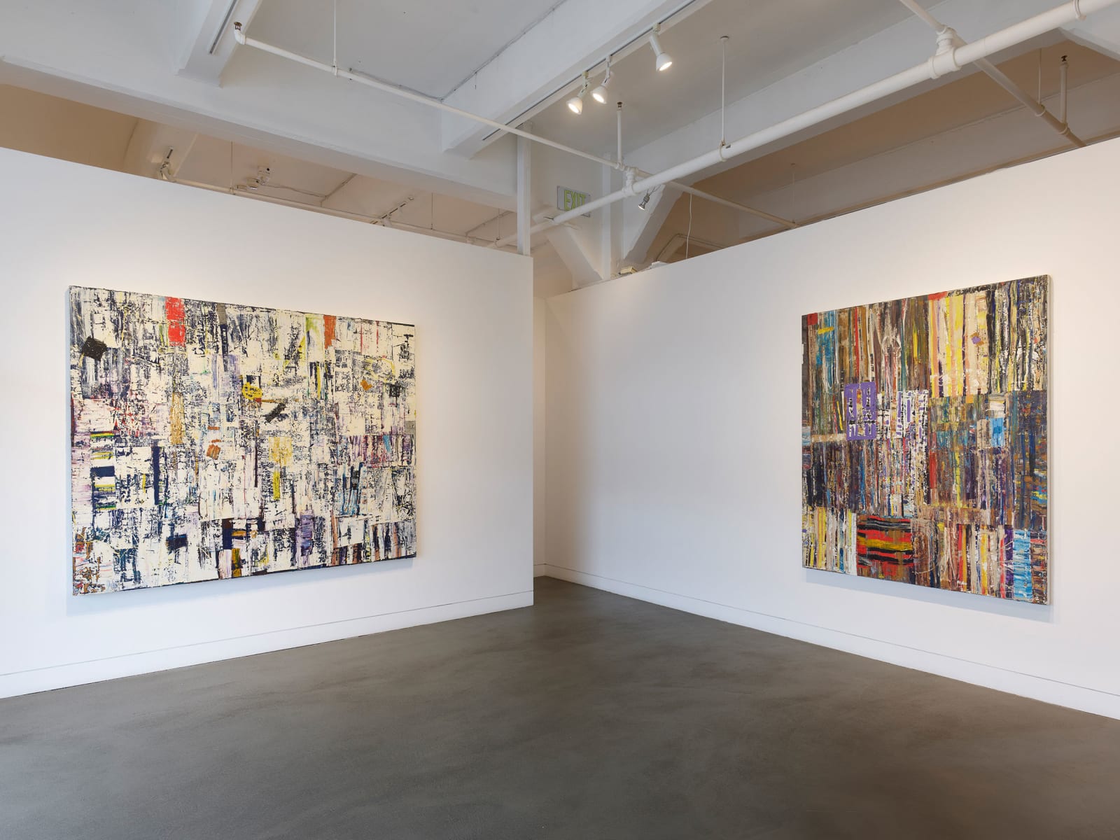 Installation view of Mike Henderson: Truth, Love, and Curiosity, September 11 - October 25, 2025 at Haines Gallery, San Francisco, CA Photo: Robert Divers Herrick