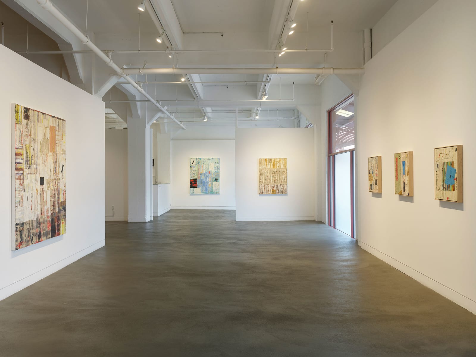 Installation view of Mike Henderson: Truth, Love, and Curiosity, September 11 - October 25, 2025 at Haines Gallery, San Francisco, CA Photo: Robert Divers Herrick