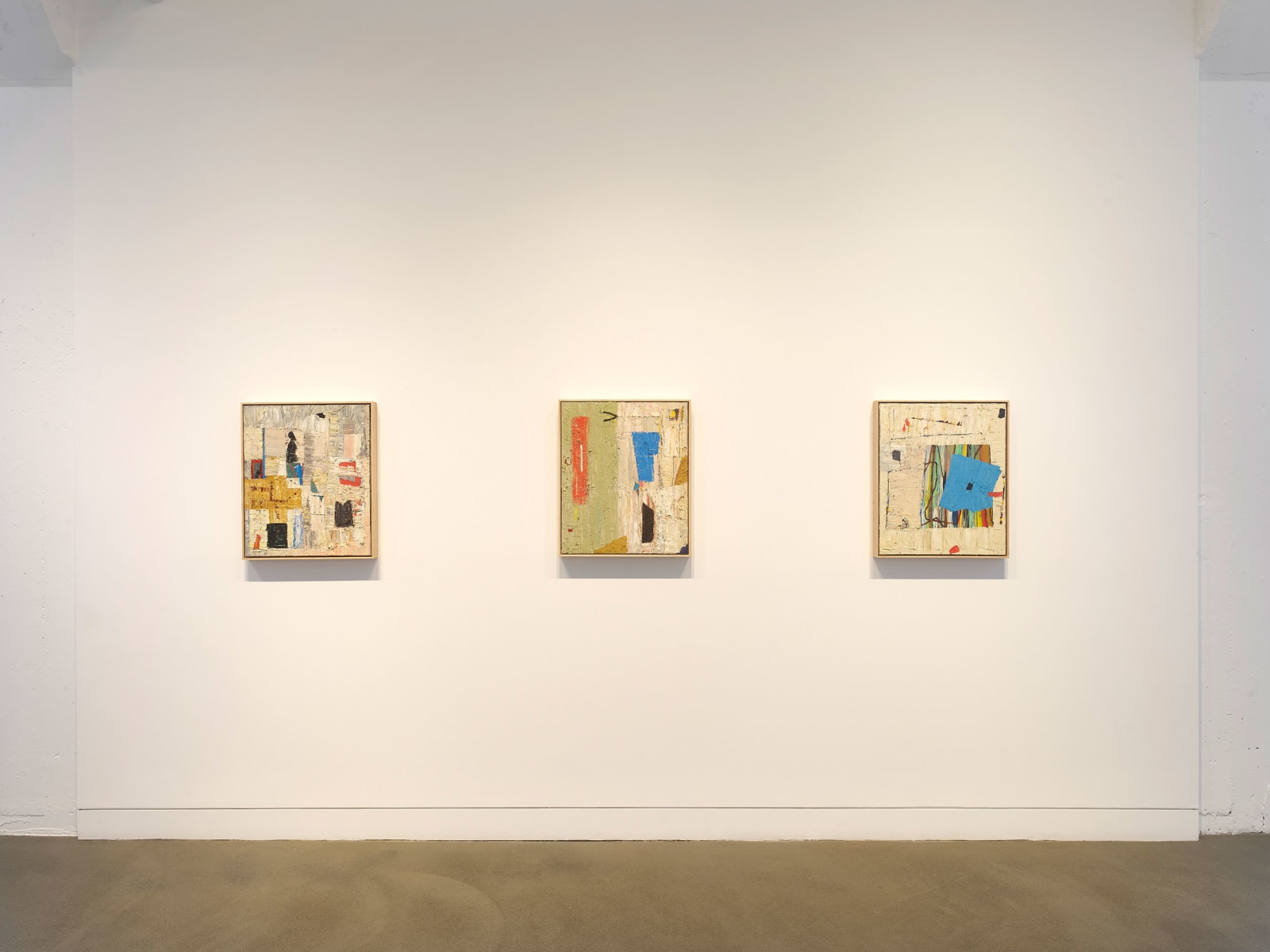 Installation view of Mike Henderson: Truth, Love, and Curiosity, September 11 - October 25, 2025 at Haines Gallery, San Francisco, CA Photo: Robert Divers Herrick