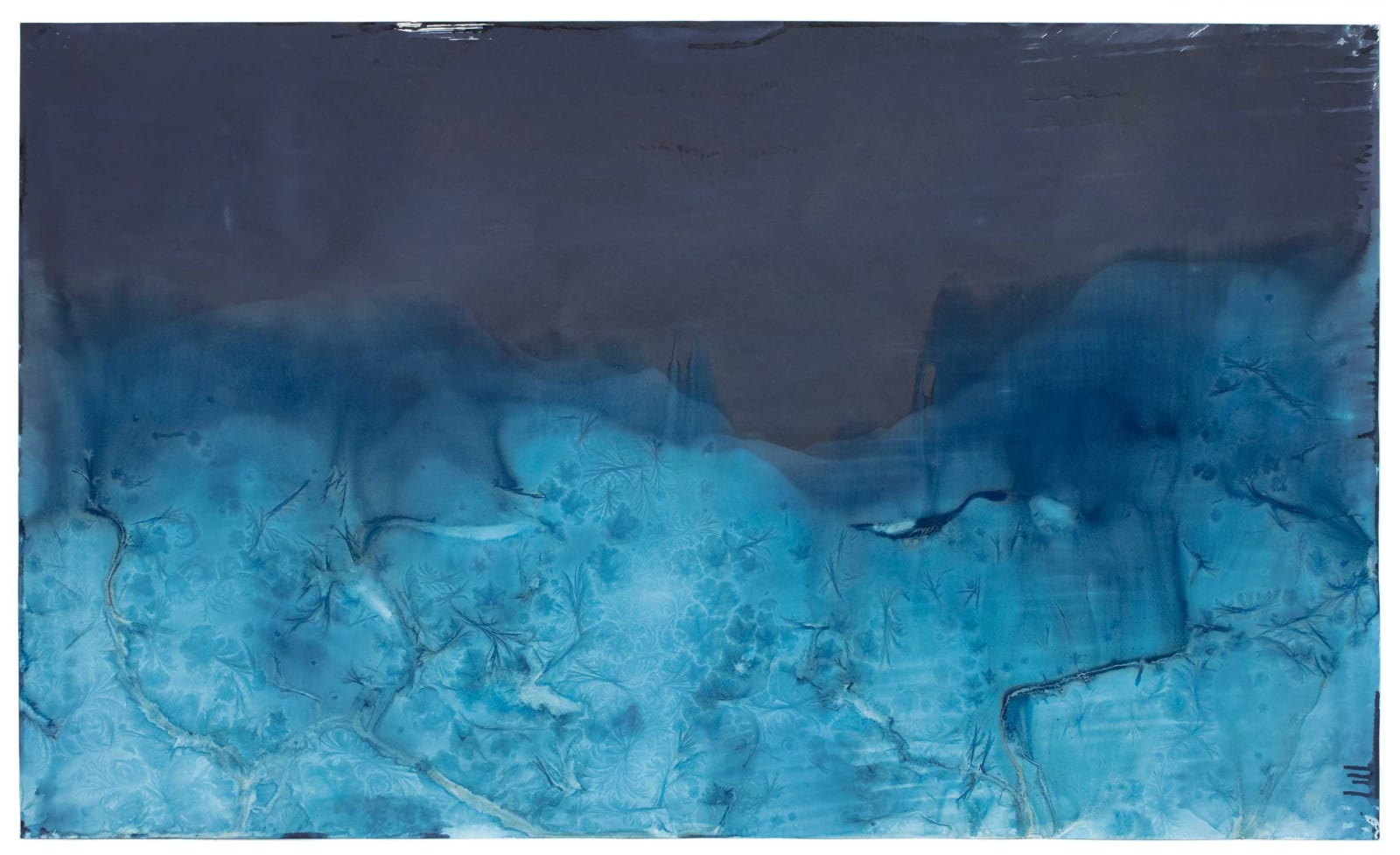 Meghann Riepenhoff, Ice #326 (27-47°F, Confluence of Schel Chelb Ephemeral Stream and Puget Sound, WA 02.25.22), 2022