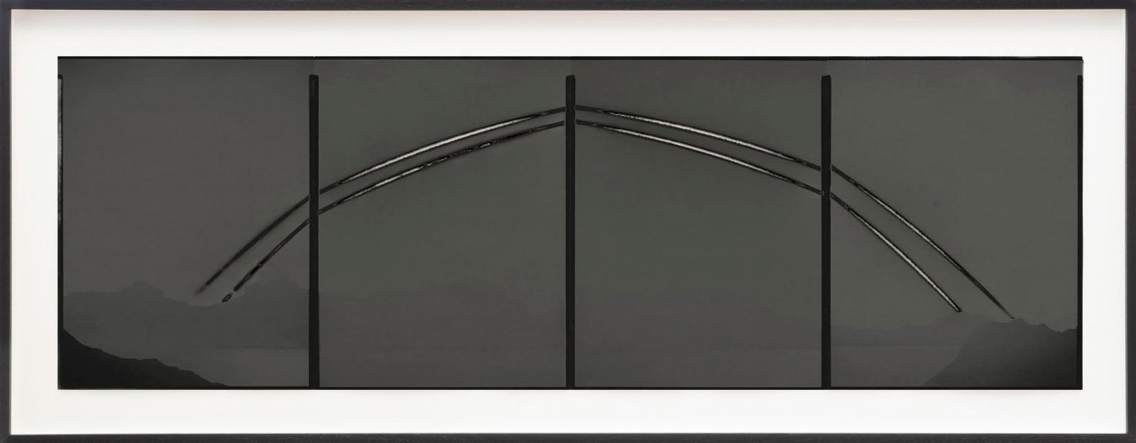 Chris McCaw, Heliograph #131 (Double Day, Mojave/Pacific Ocean), 2017