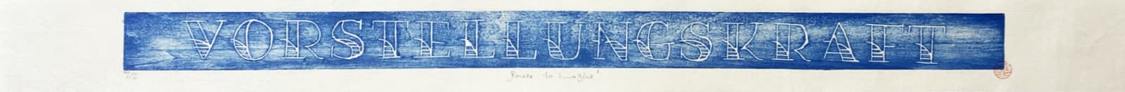 Martha Schlegel, Power to Imagine (Blue), 2025