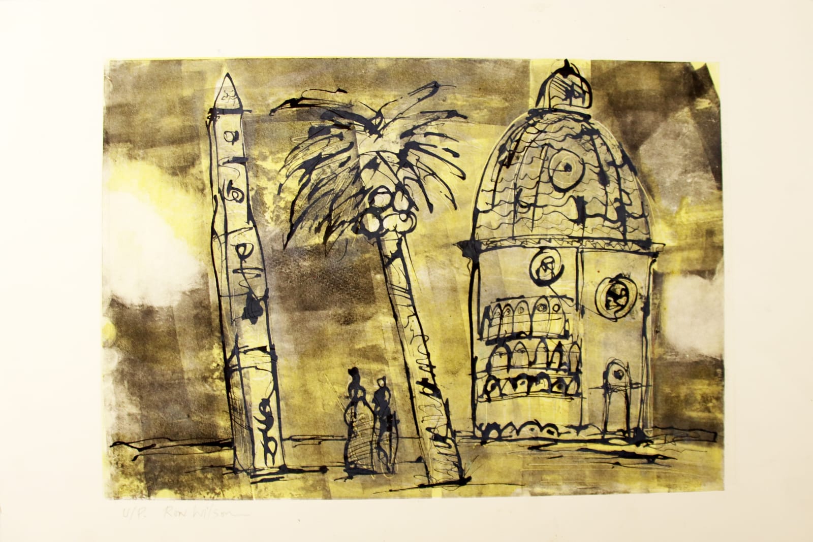 Ronald Wilson, Baptistry and Palm Tree, 2022