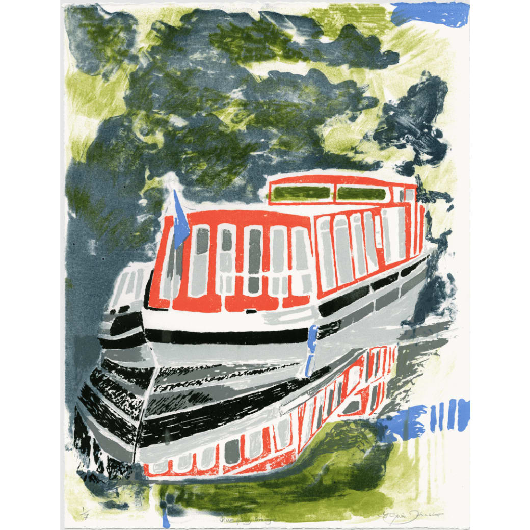 Gavin Johnston, Blue Flag Barge, 2023