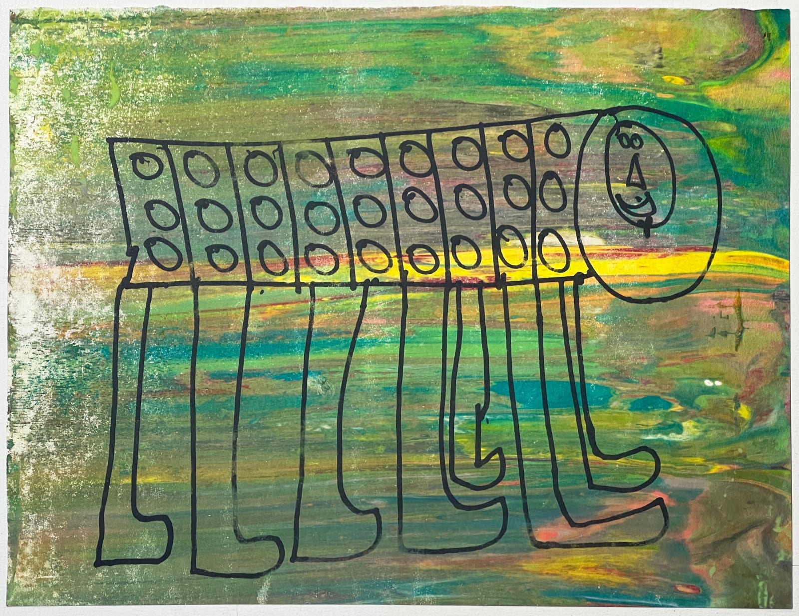 David Lorimer, Caterpillar Rainbow, 2025