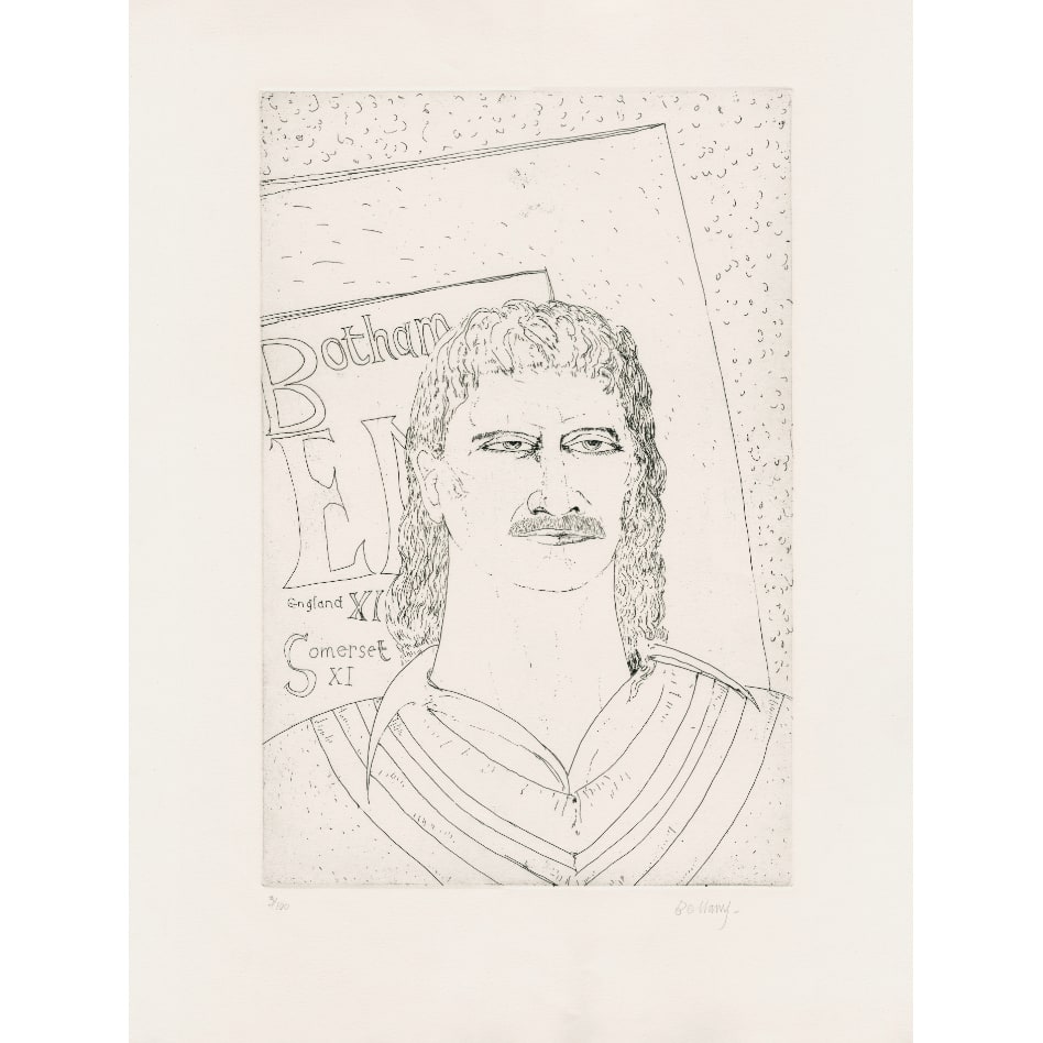 John Bellany, Ian Botham II- 1985, 1985