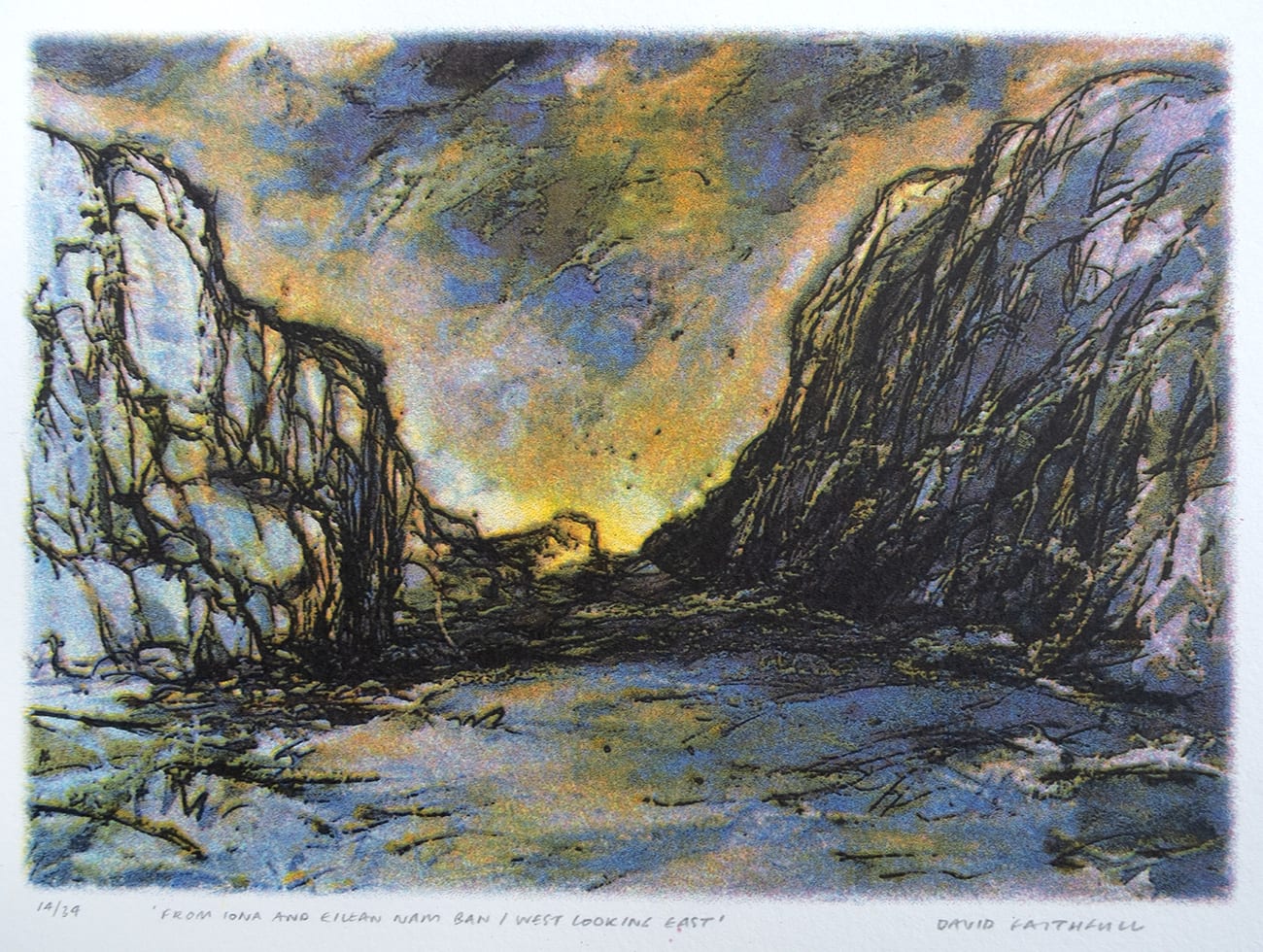 David Faithfull, From Iona + Eilean Nam Ban West Looking East, 2025
