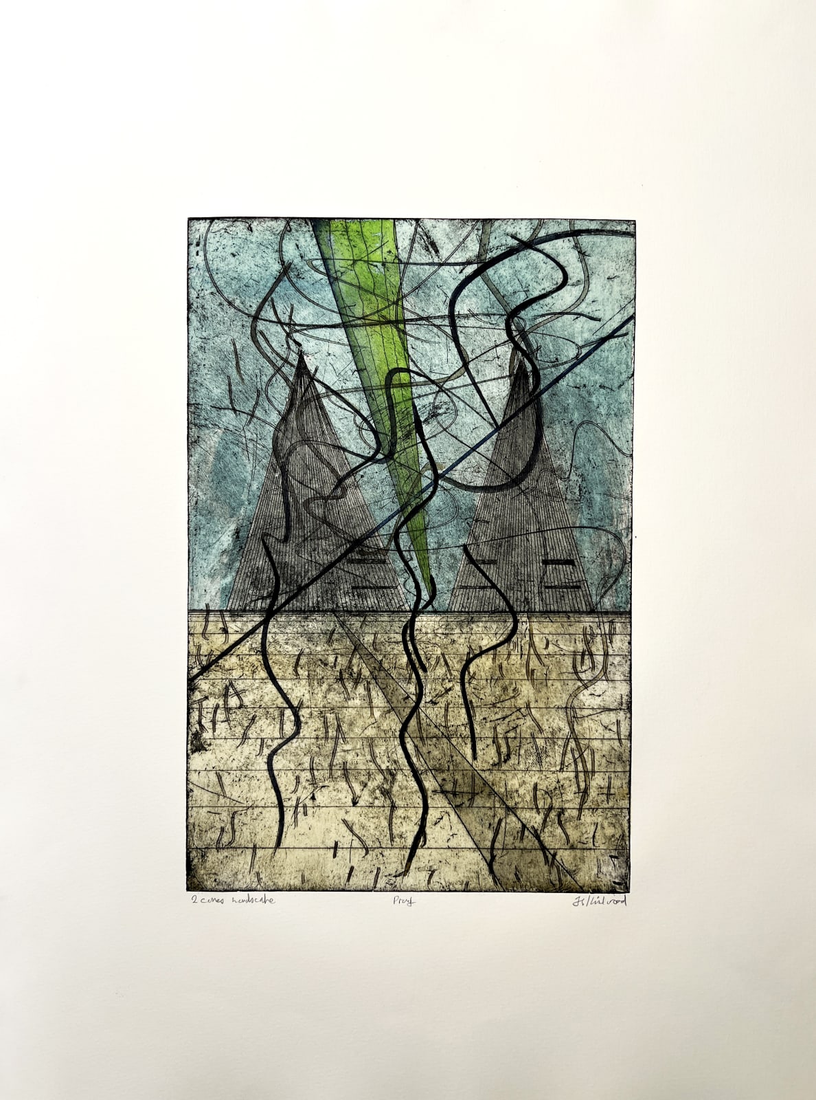 John Kirkwood, Two Cones Landscape, 1990