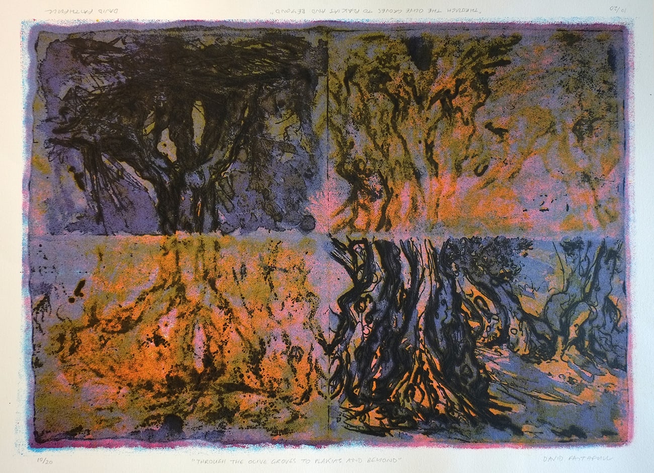 David Faithfull, Through the Olive Groves to Plakias + Beyond, 1999