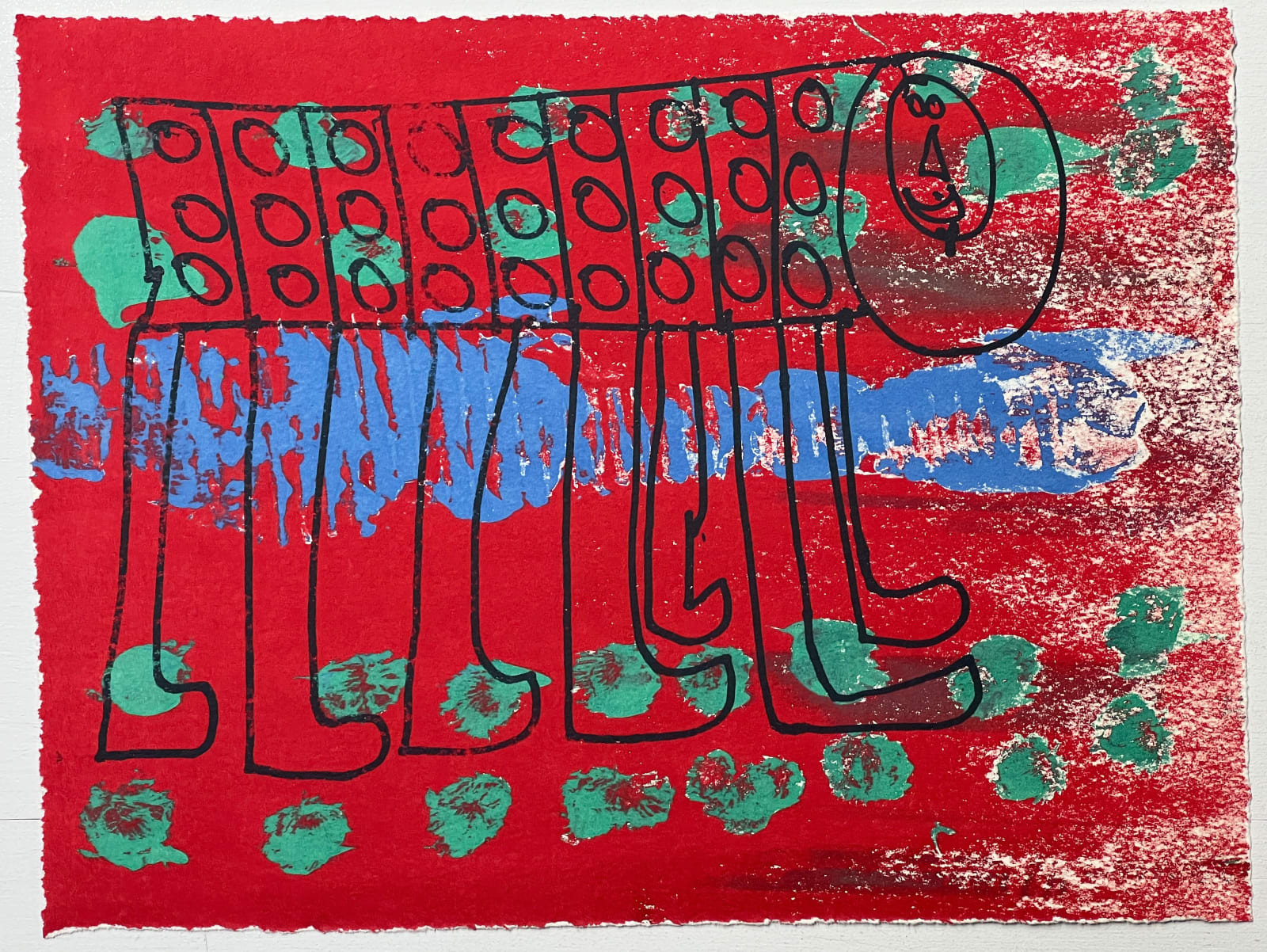 David Lorimer, Caterpillar Red, 2025