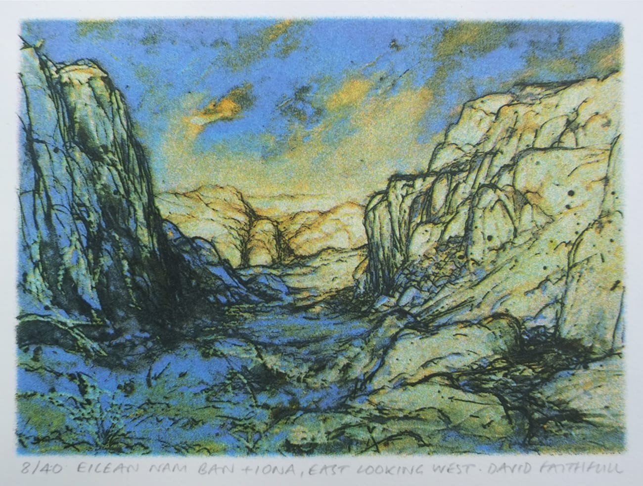 David Faithfull, From Iona + Eilean Nam Ban West Looking East, 2025