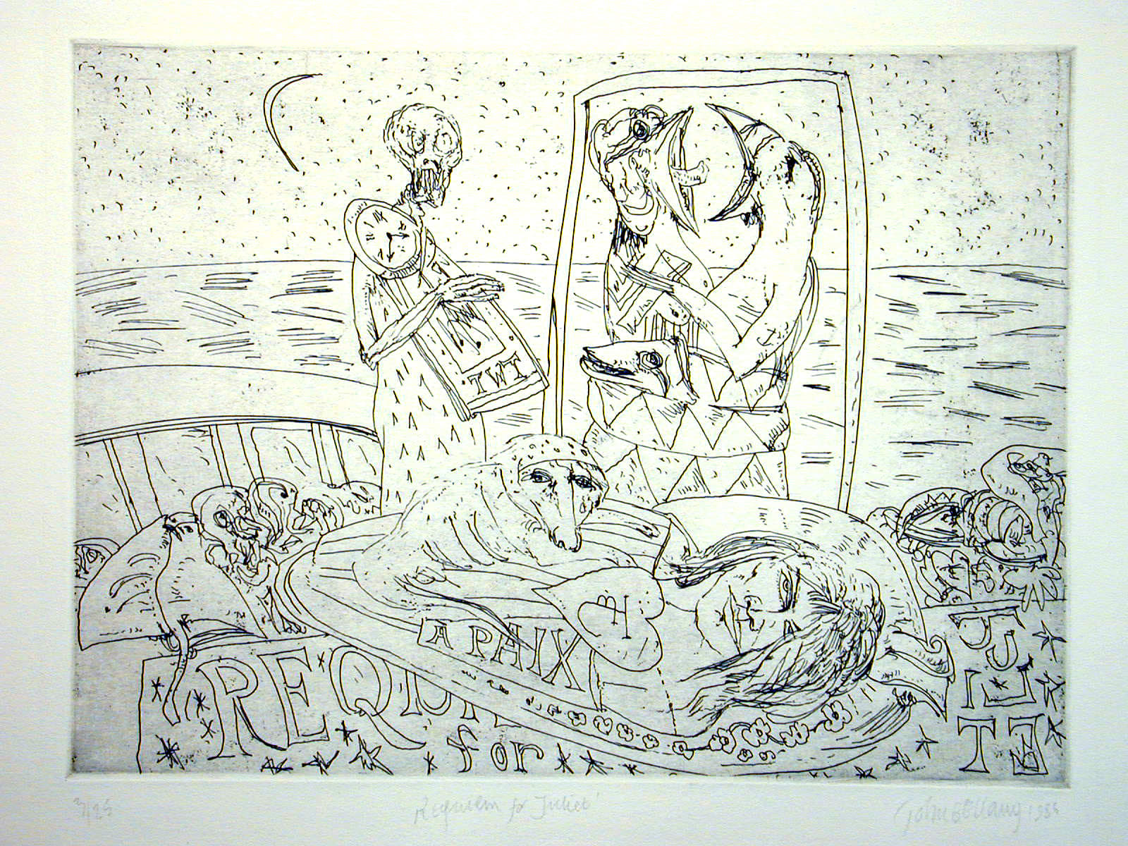 John Bellany, Requiem for Juliet , 1986